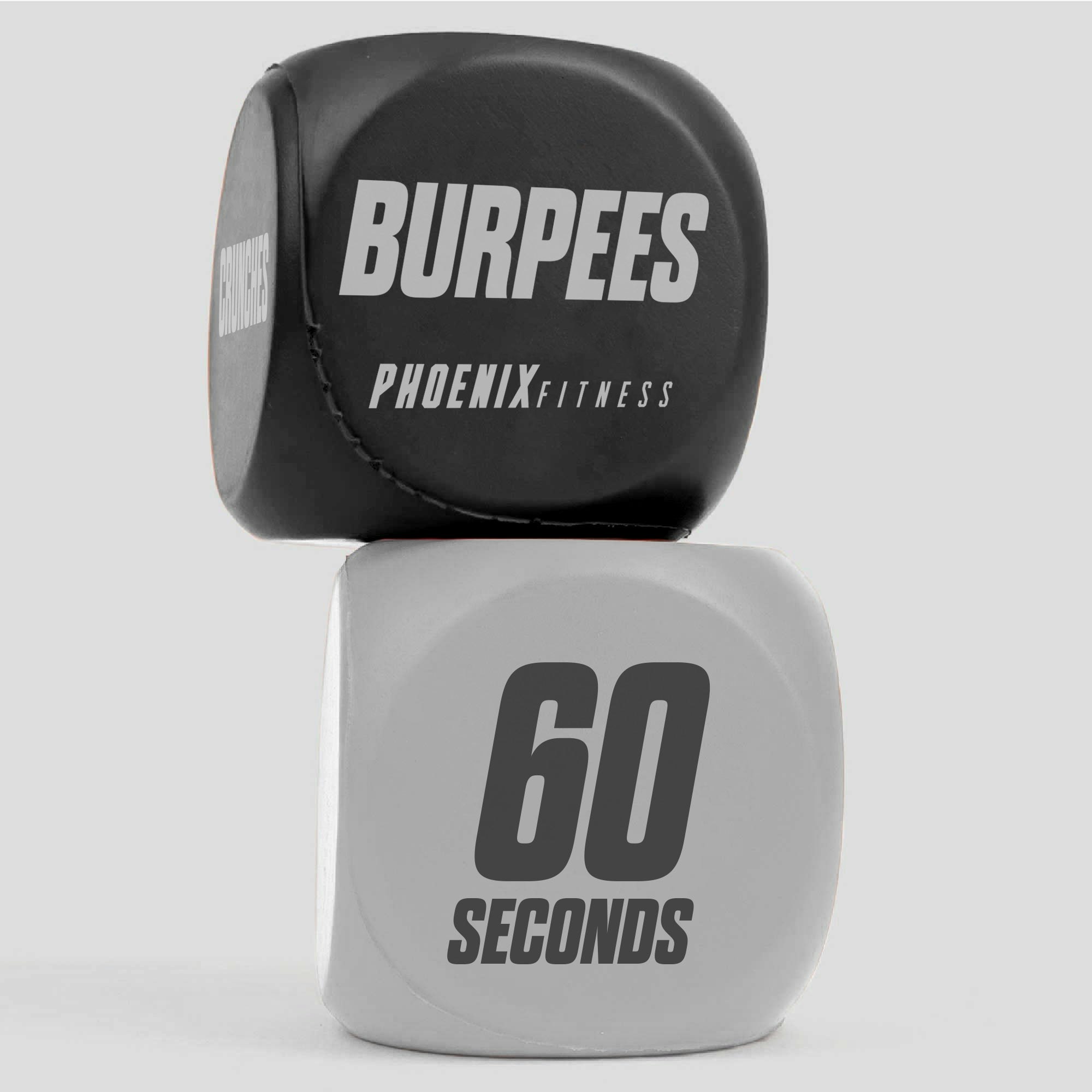 Phoenix Fitness Black Fitness Routine Exercise Dice