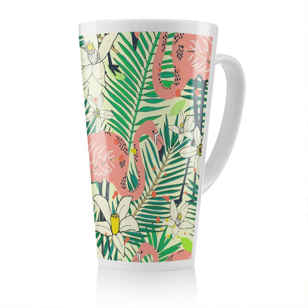 Rackhams Palm Leaves Designer Latte Mug