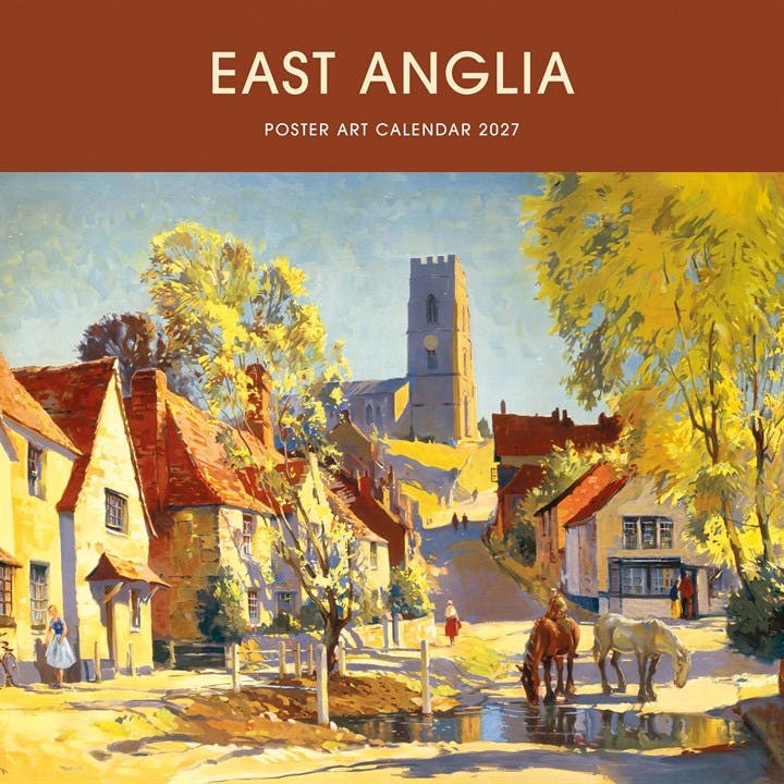 Carousel Worldwide East Anglia Poster Art 2027 Wall Calendar, 12-Month Calendar, Vintage Travel Posters - Image 4