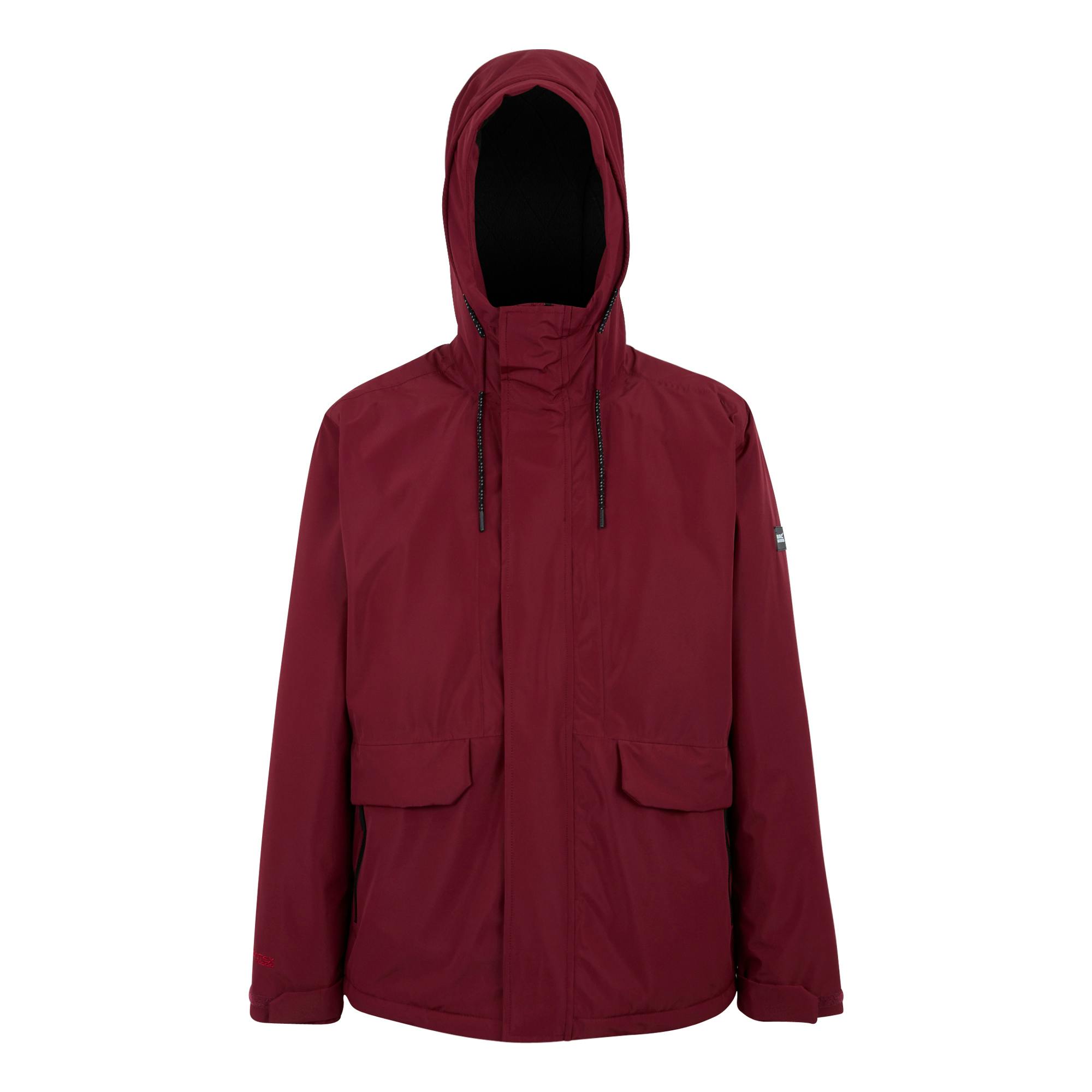 Regatta Men's Dark/Black Sterlings Insulated Waterproof Jacket - Maroon/ - Maroon/ - 4XL - 100% Polyester