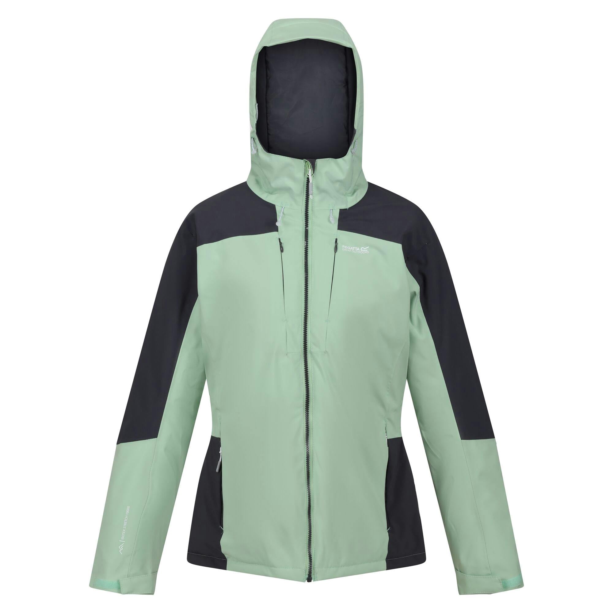 Regatta (10 Uk, Quiet Green/Seal Grey) Womens/Ladies Highton Stretch Padded Jacket - Image 2