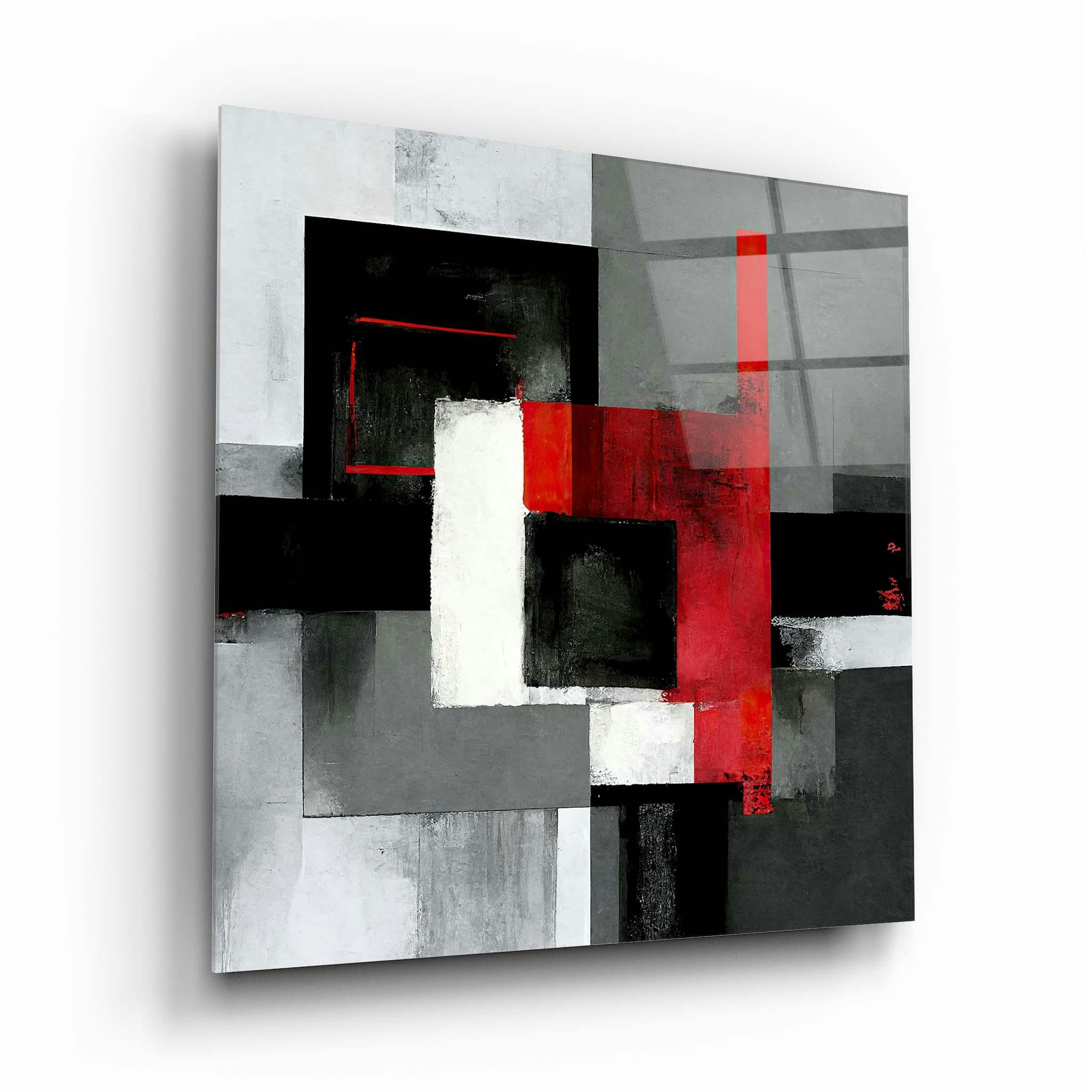 Rackhams Abstract Glass Wall Art 11 - 60X60cm - Tempered Glass (4 Mm)