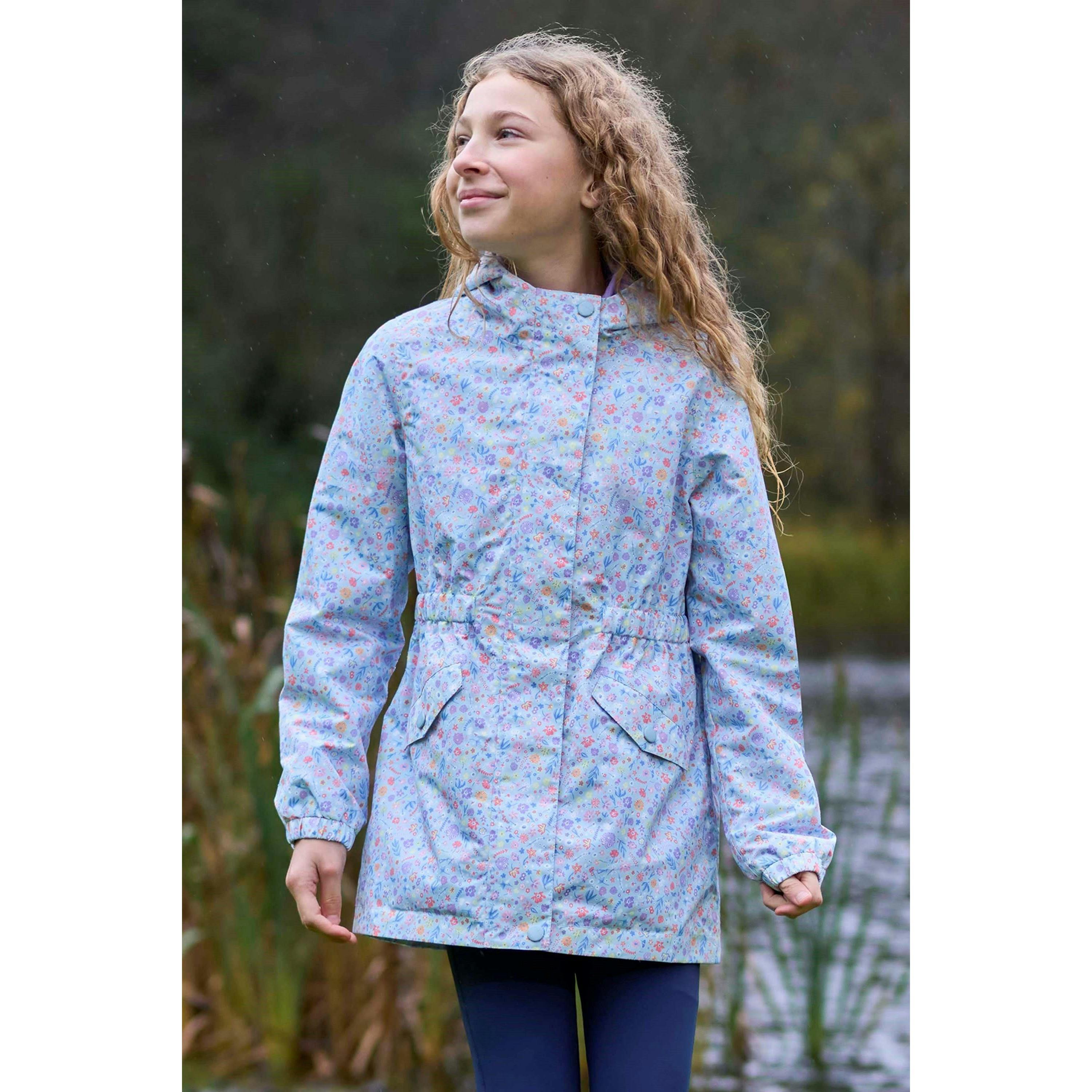 Mountain Warehouse Blue Childrens/Kids Dale Lightweight Waterproof Jacket - Corn - 11-12 Years - Corn - 100% Polyester