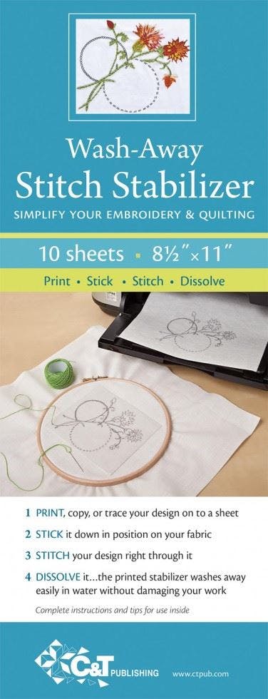 Wash Away Stitch Stabilizer : Simplify Your Embroidery and Quilting: Print, ... - Image 7