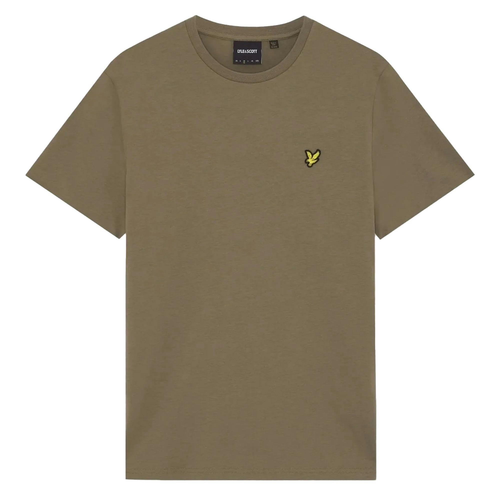 Lyle & Scott Plain T-Shirt Khaki Ash - Xl
