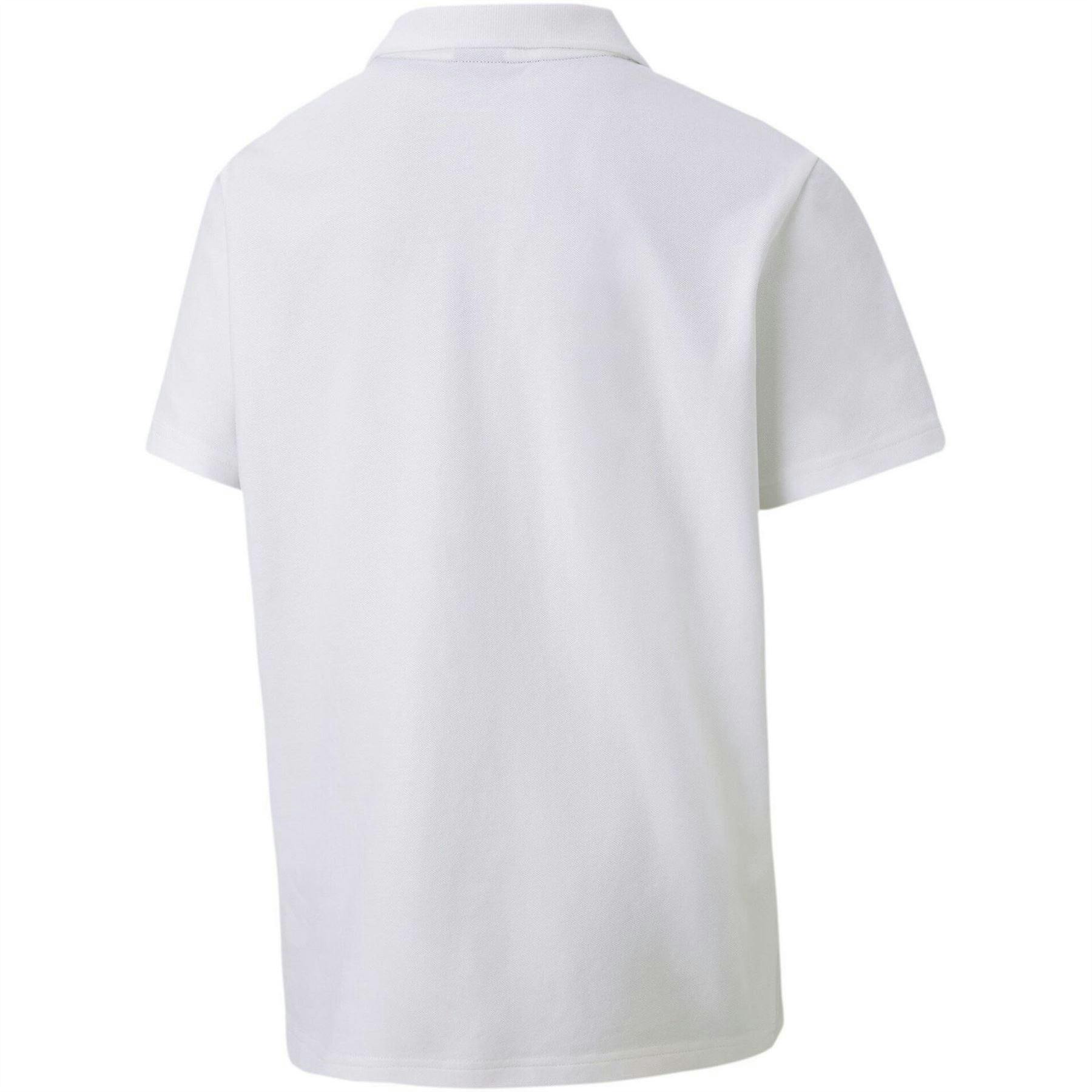Puma White Kids Teamgoal 23 Contrast Logo Regular Polo Shirt - 11-12 Years - 78% Cotton/22% Recycled Cotton