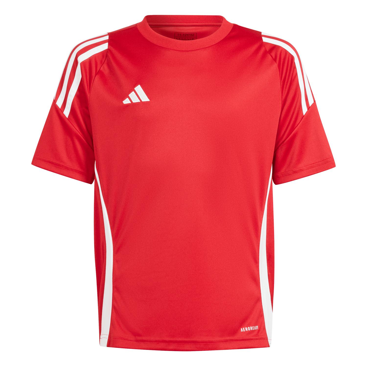 Adidas Boys Red / Girls Junior T Shirt Tiro 24 Football Jersey Is1030 - 128 7-8 Years