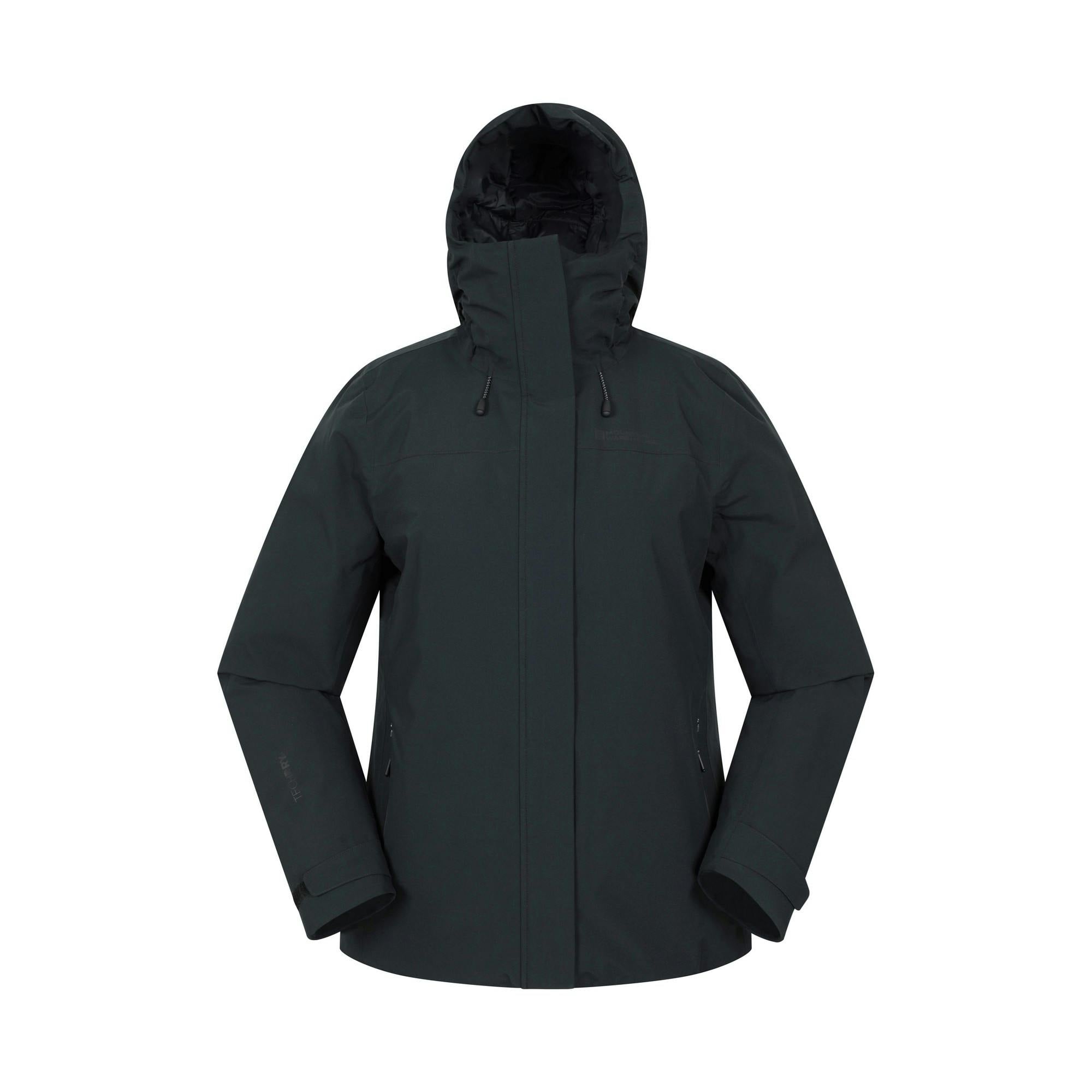 Mountain Warehouse Women's Black Mallory Short Waterproof Padded Jacket - 12 Uk - 100% Polyester