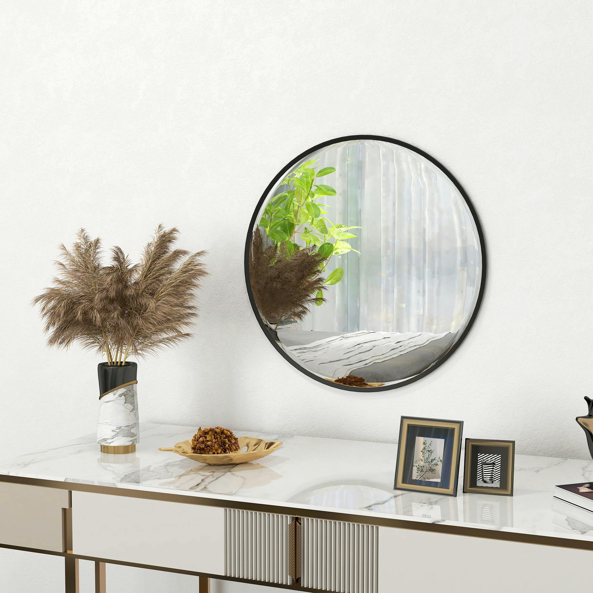 Rackhams Wall Mirror For Living Room Bedroom Circle Bathroom Mirror