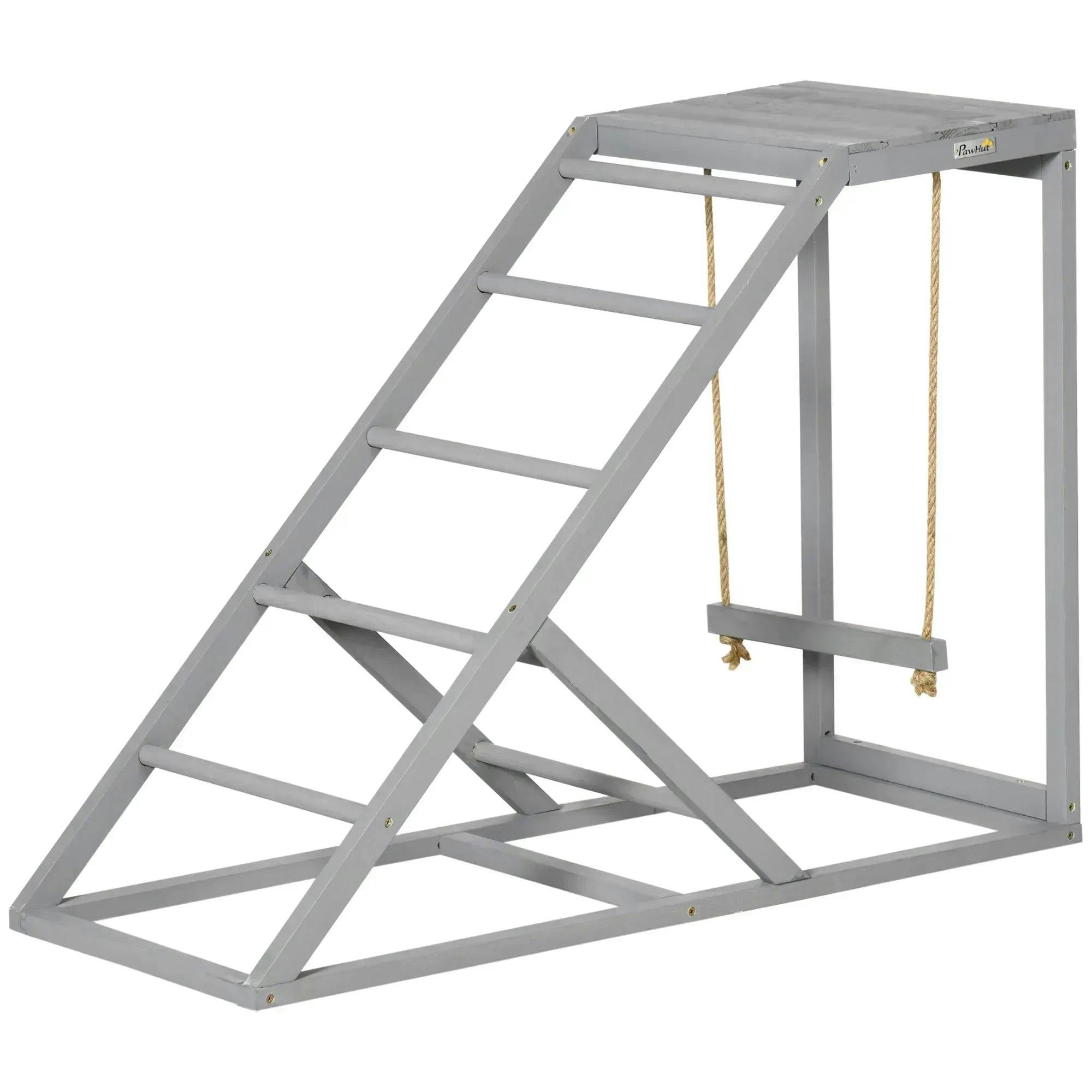 B&Q - Chicken Coop Toy With SwingLadderPlatform For 2 ChickensHensGrey - Image 6