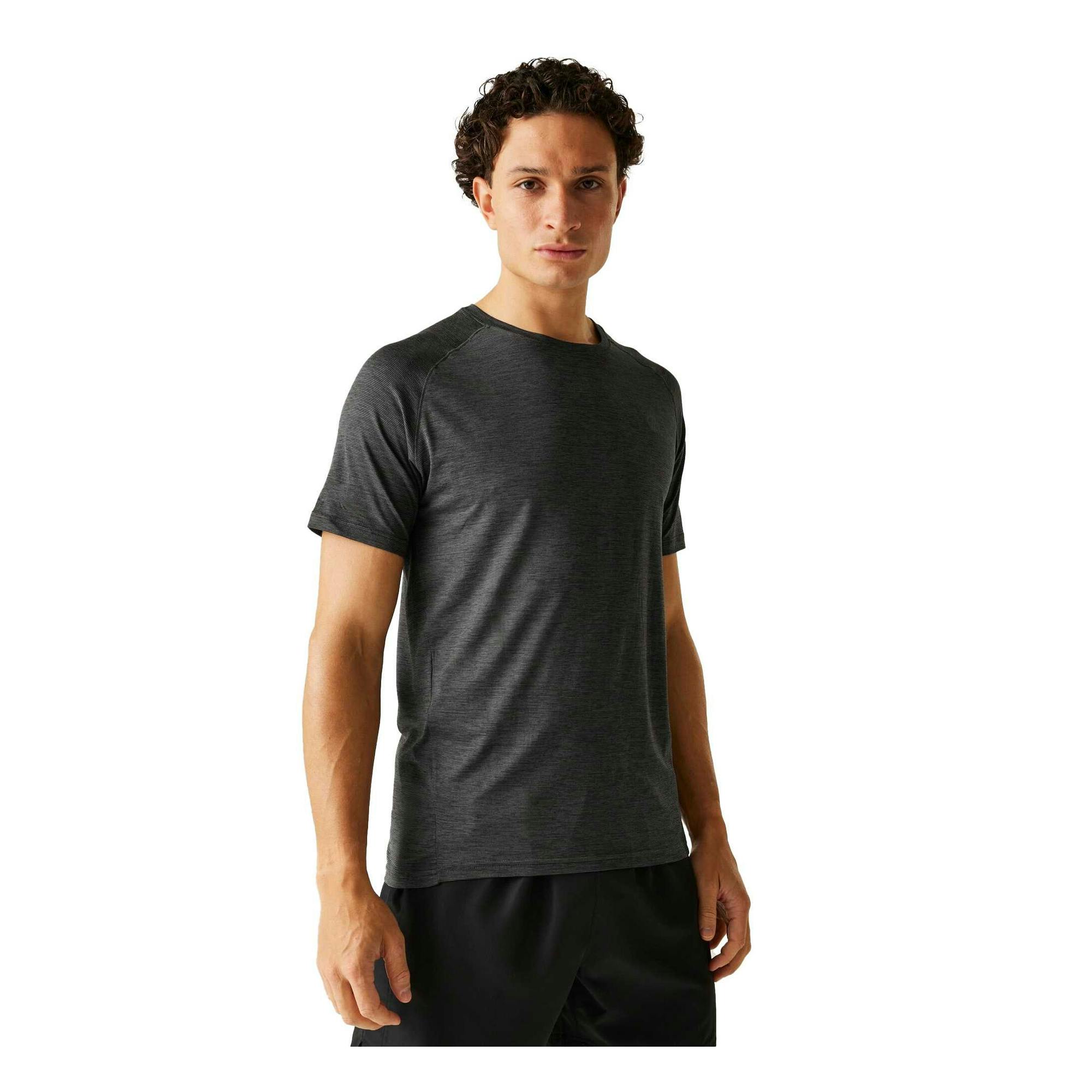 Dare 2B Mens Persist Marl T-Shirt (Black) - Size X-Small - Image 2
