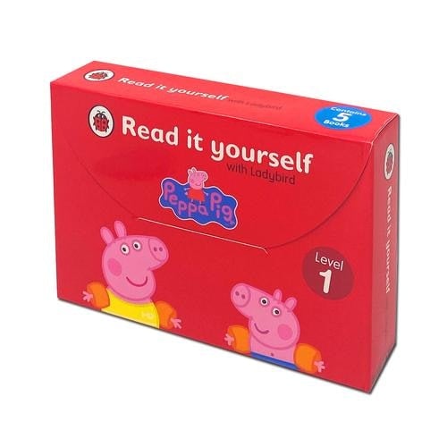 Ladybird Read It Yourself With Peppa Pig 5 Books Children Collection Set For Level 1