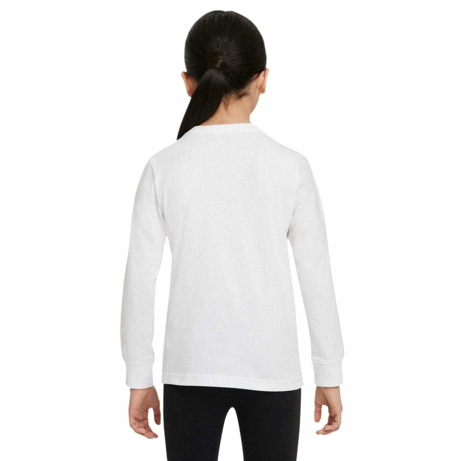 Nike White Childrens/Kids Just Do It Swoosh Long-Sleeved T-Shirt - 3-4 Years - 100% Mixed