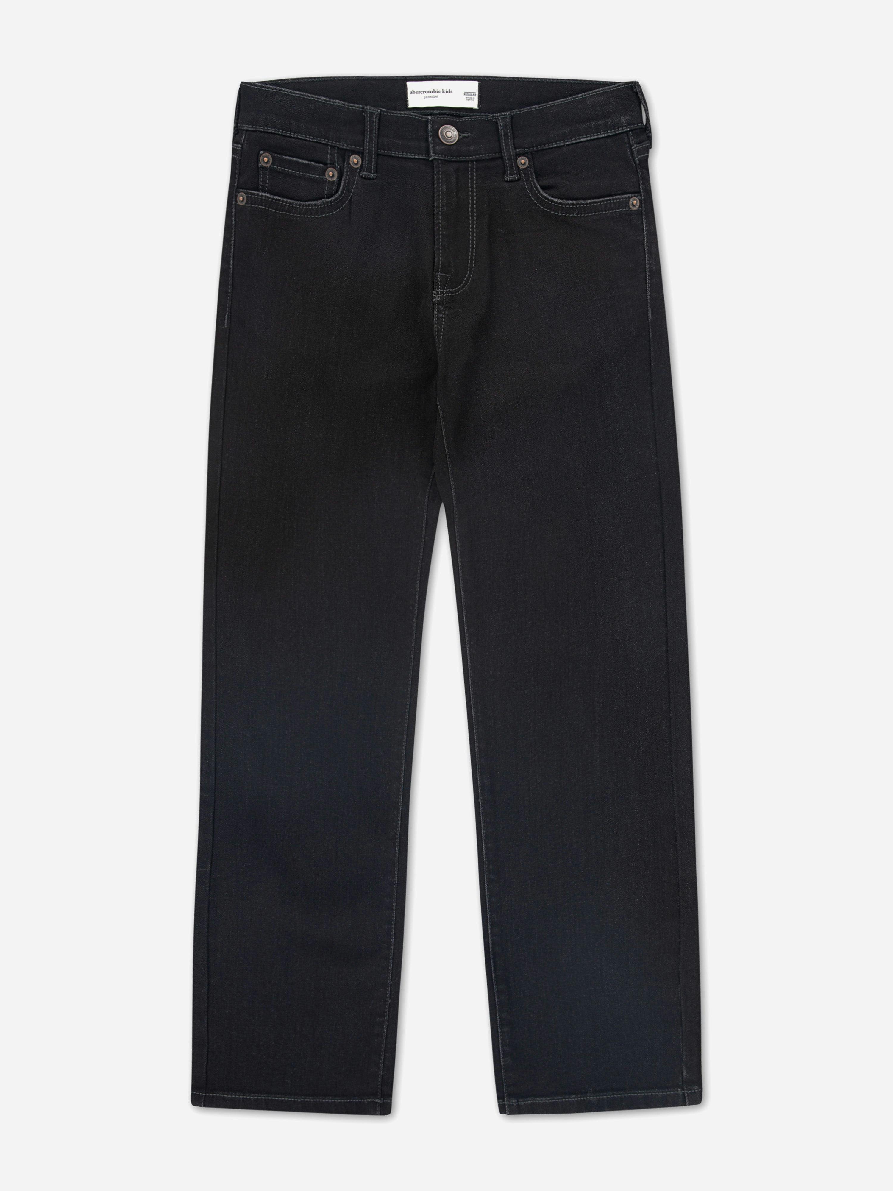 Abercrombie & Fitch Boys Blue Straight Fit Jeans In Navy - 5 - 6 Years