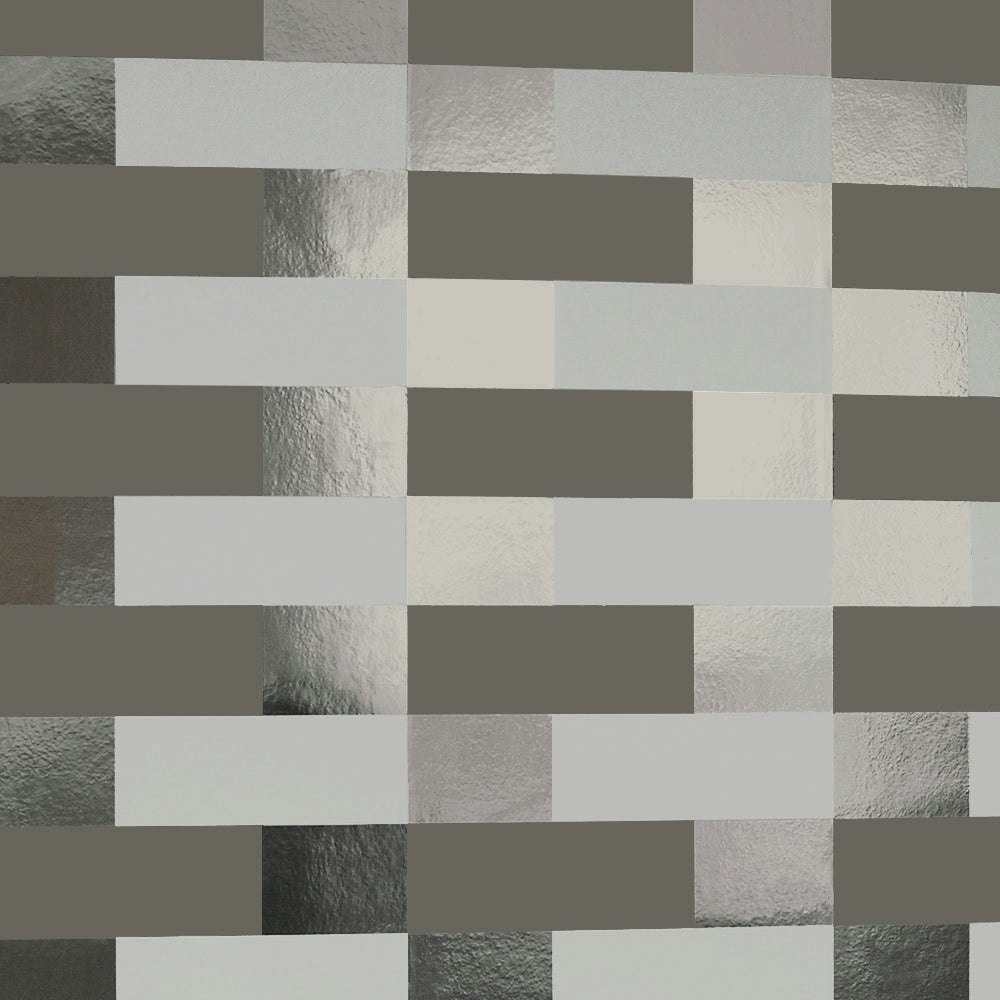 Rackhams Bronze/Brown Block Limestone And Cocoa Wallpaper - 10M X 52Cm Roll