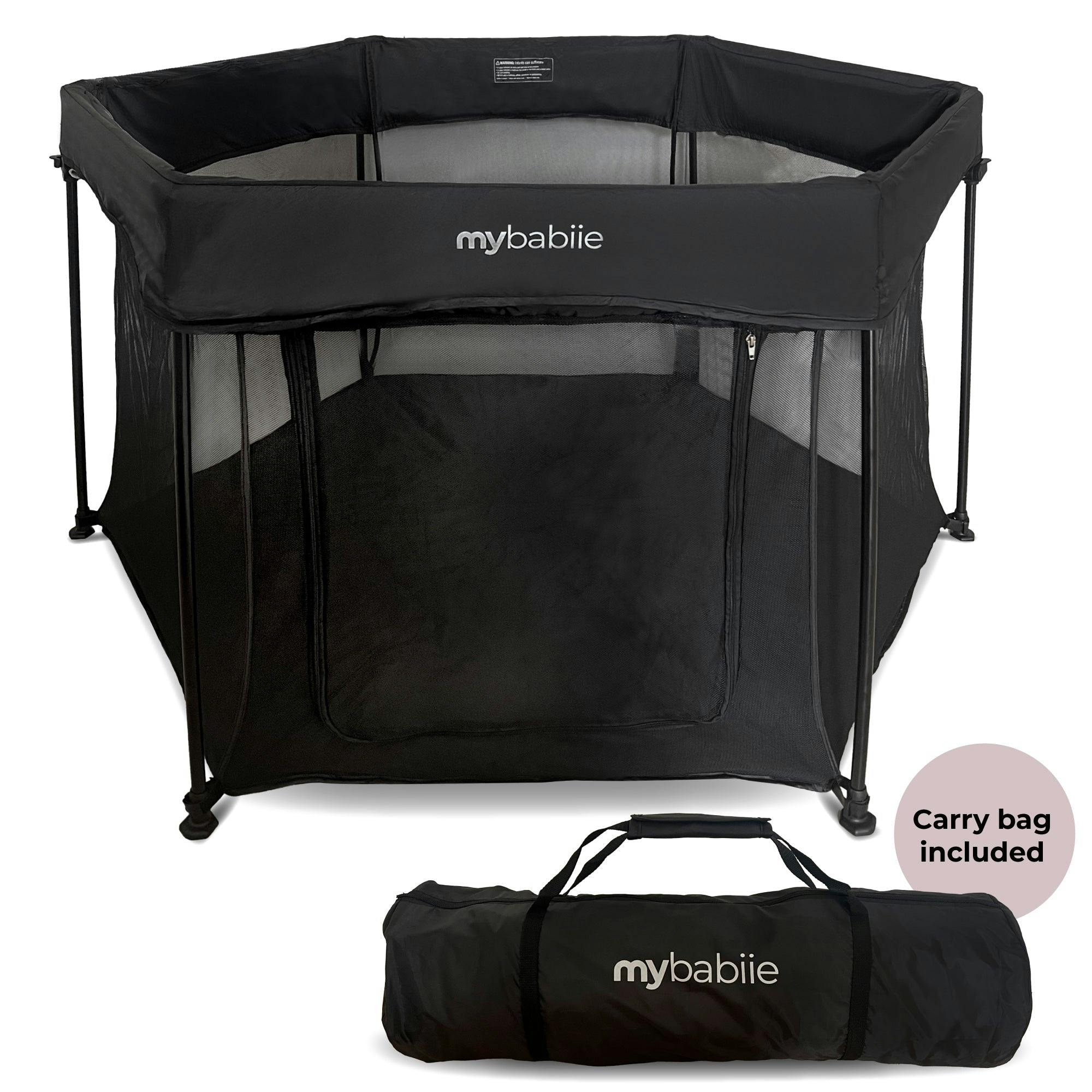 My Babiie Black Baby Playpen