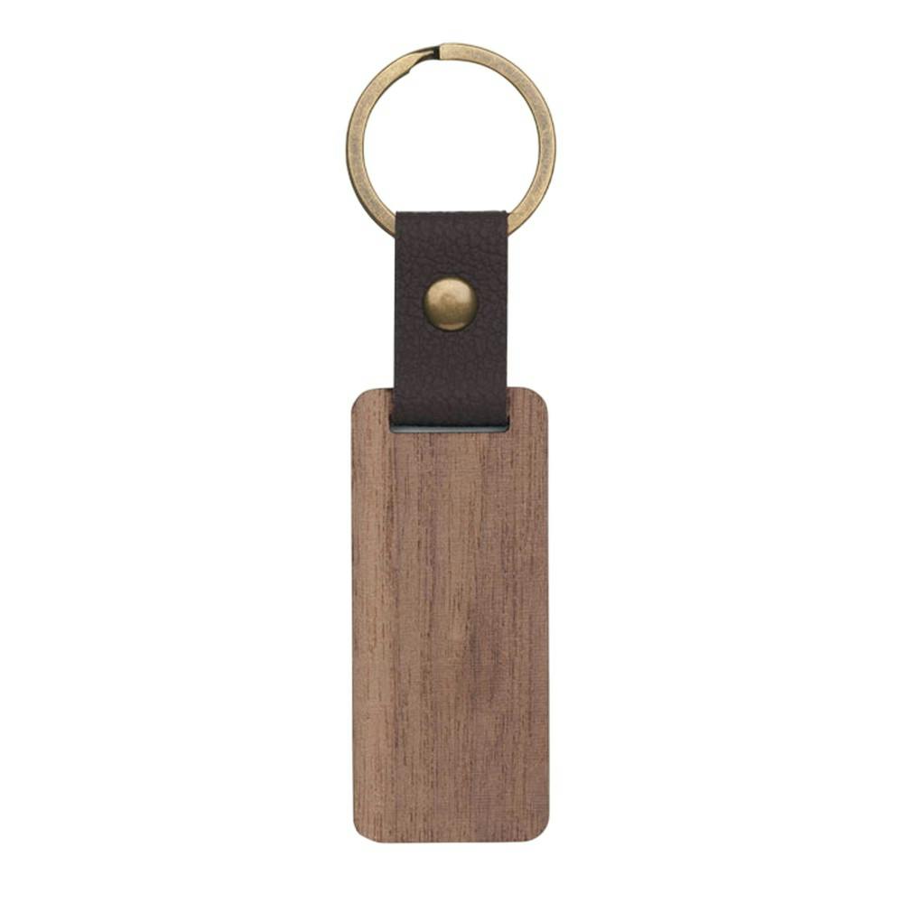 Midocean Nawkey Walnut Keyring - Wood - One Size - Wood