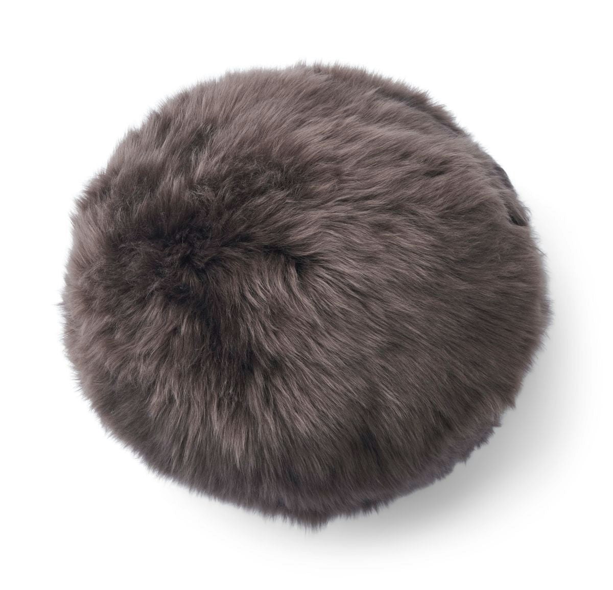 Rackhams Angelite Cushion | D30 Cm | D25 | D35 | Long Wool - Steel - D25 Cm