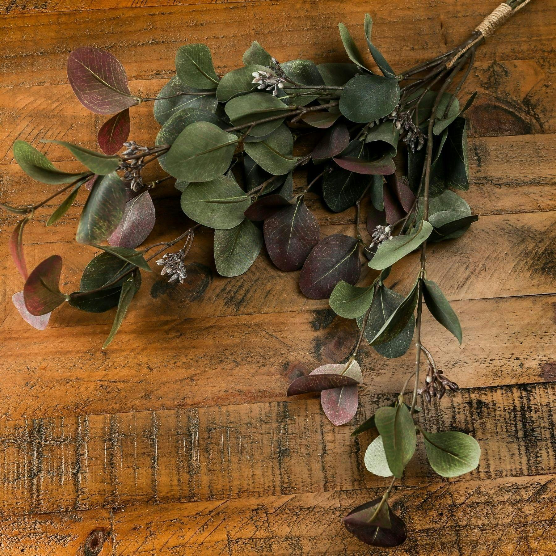 Hill Interiors Green Eucalyptus Artificial Flower - 76Cm X 26Cm X 26Cm