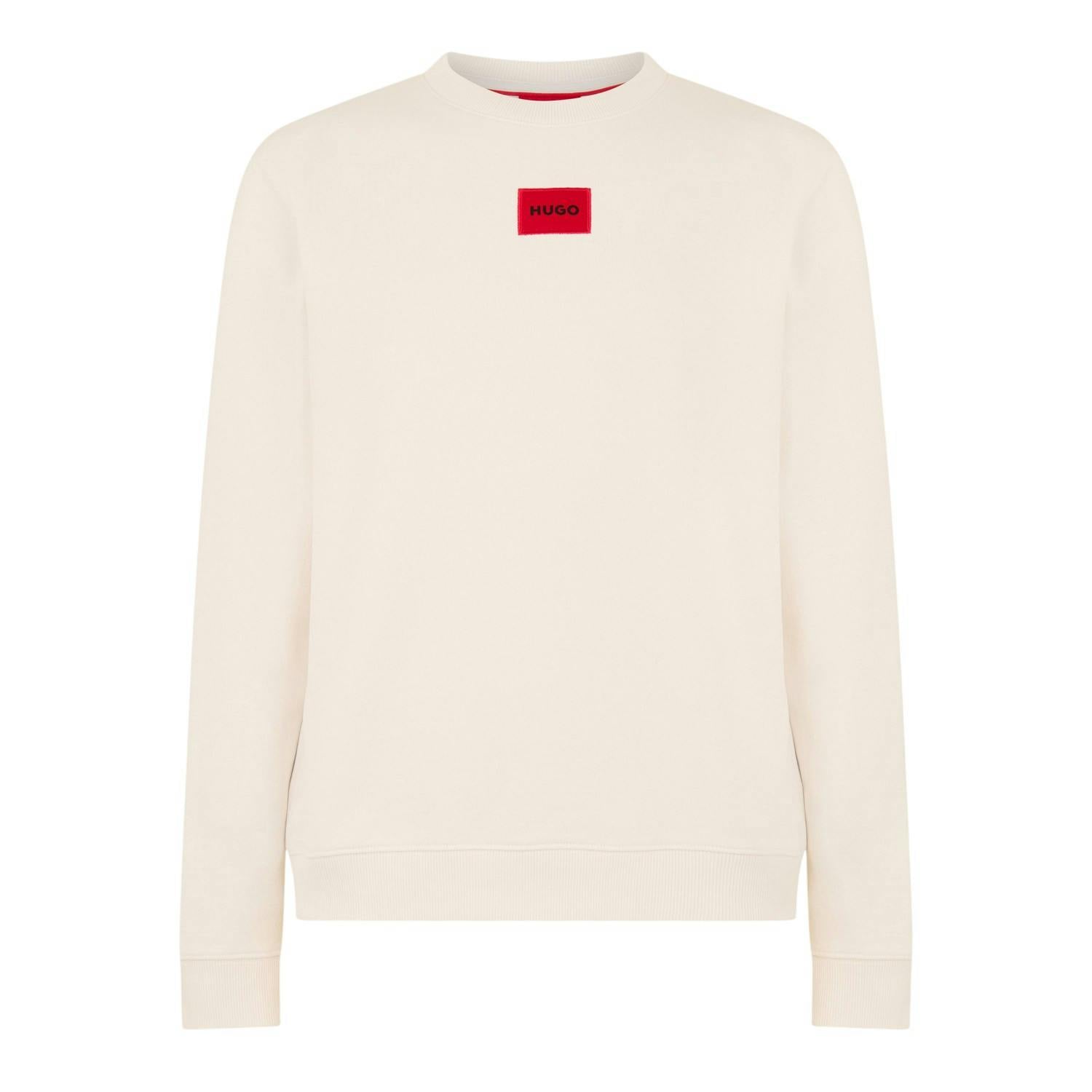 Hugo Men's Diragol Crew Neck Sweatshirt - Natural - Xl - Natural - 100% Mixed