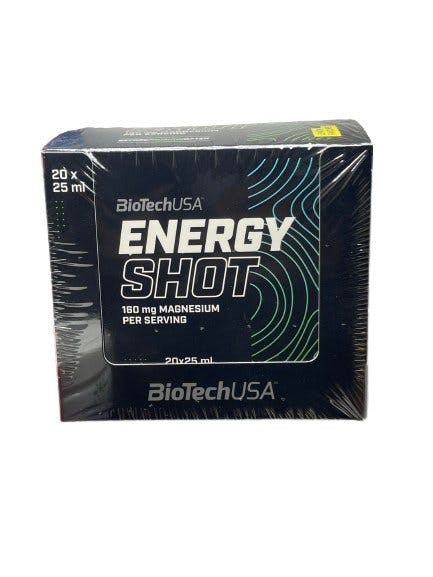 Biotechusa Energy Shot, Lemon - 20 X 25 Ml.
