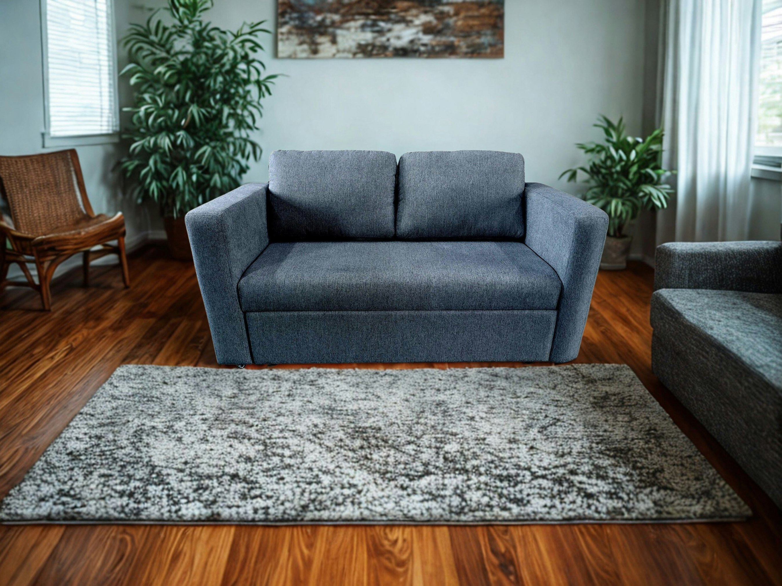 Ds Living Grey/Silver The Brenta 2 Seater Slide Storage Sofa In Or Navy