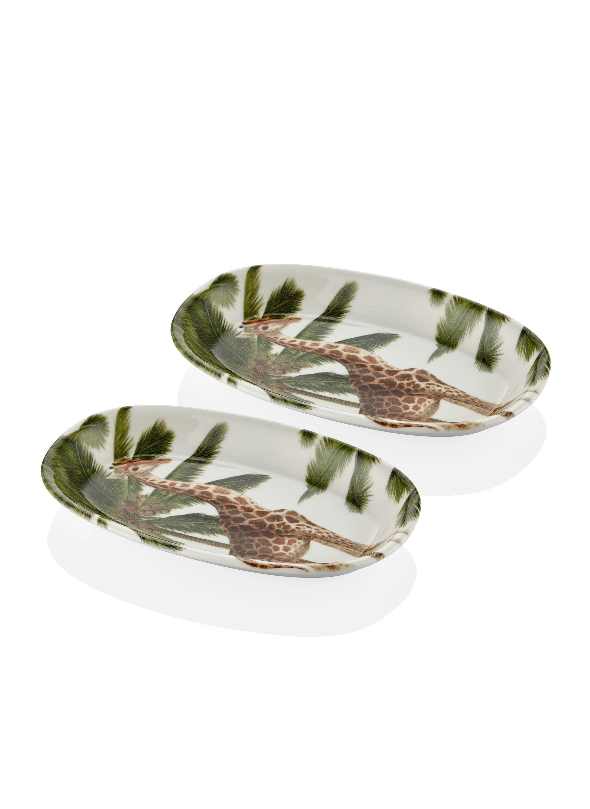Rozi Mon Reve Collection Oval Serving Platters (Set Of 2)