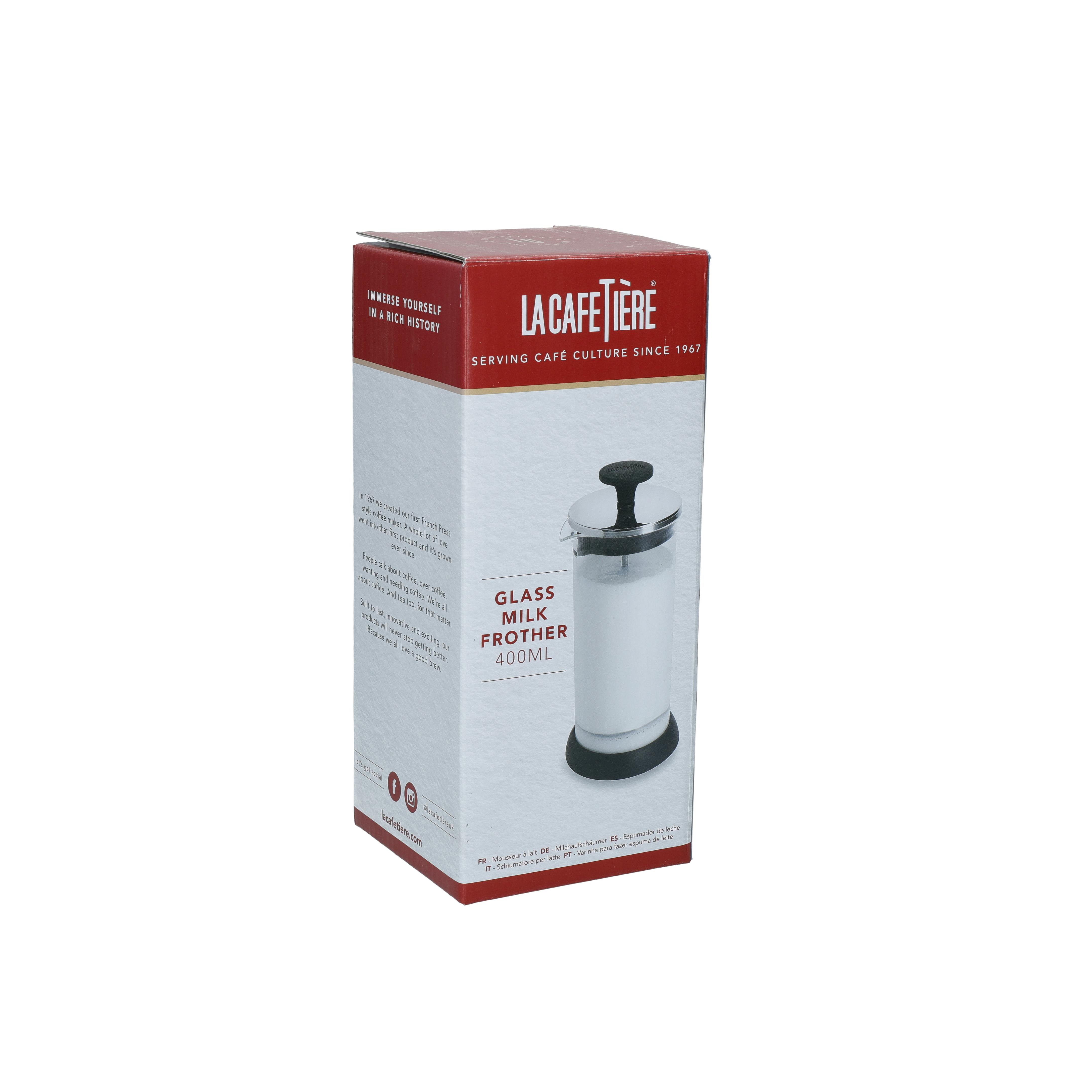 La Cafetière 4ml Glass Milk Frother, Black - Image 2
