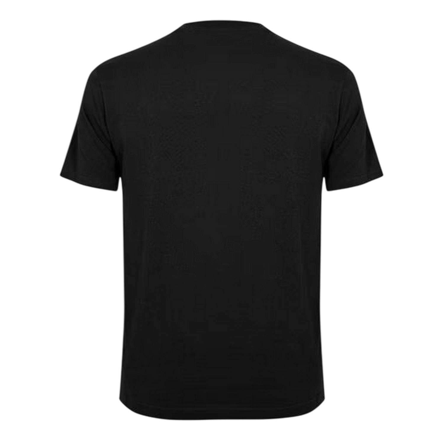 Original Penguin Men's Black Original Lettering Crew Neck T-Shirt - True - S - True - 95% Cotton/5% Elastane