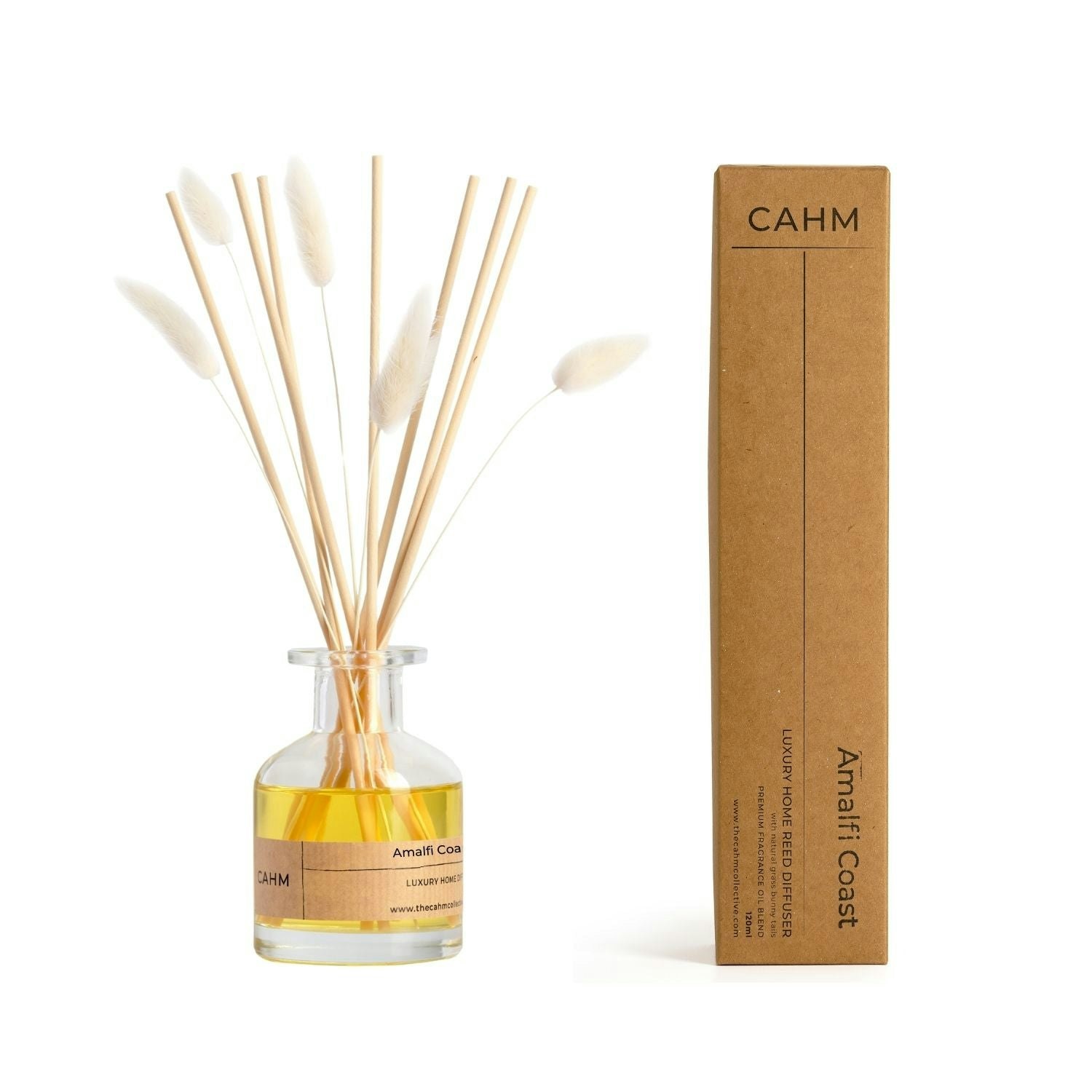 Cahm Lavender/Amber Amalfi Coast Reed Diffuser - Clear