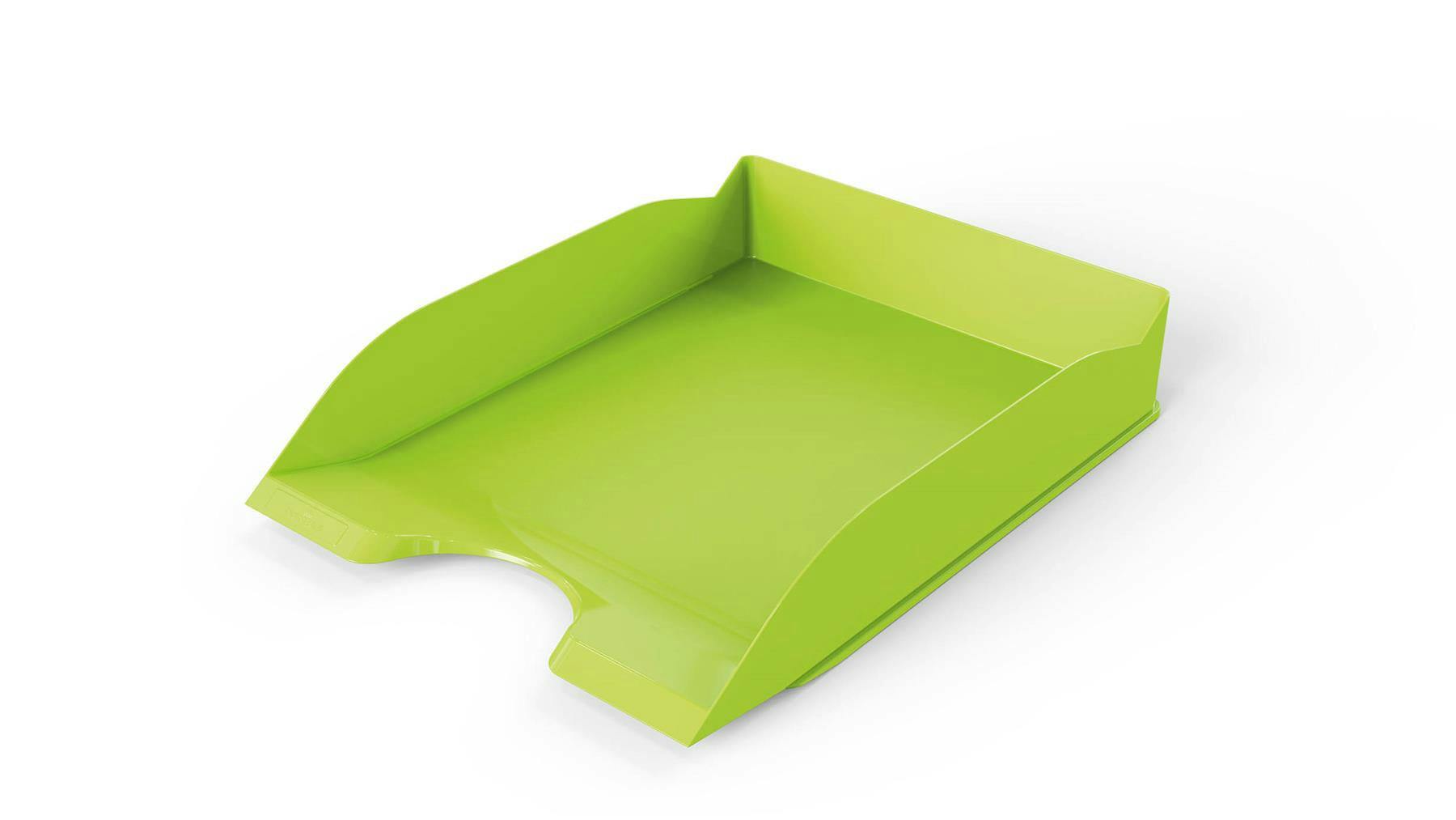 Rackhams Green Stackable Letter Tray | Document Paper File | 6 Pack | A4+