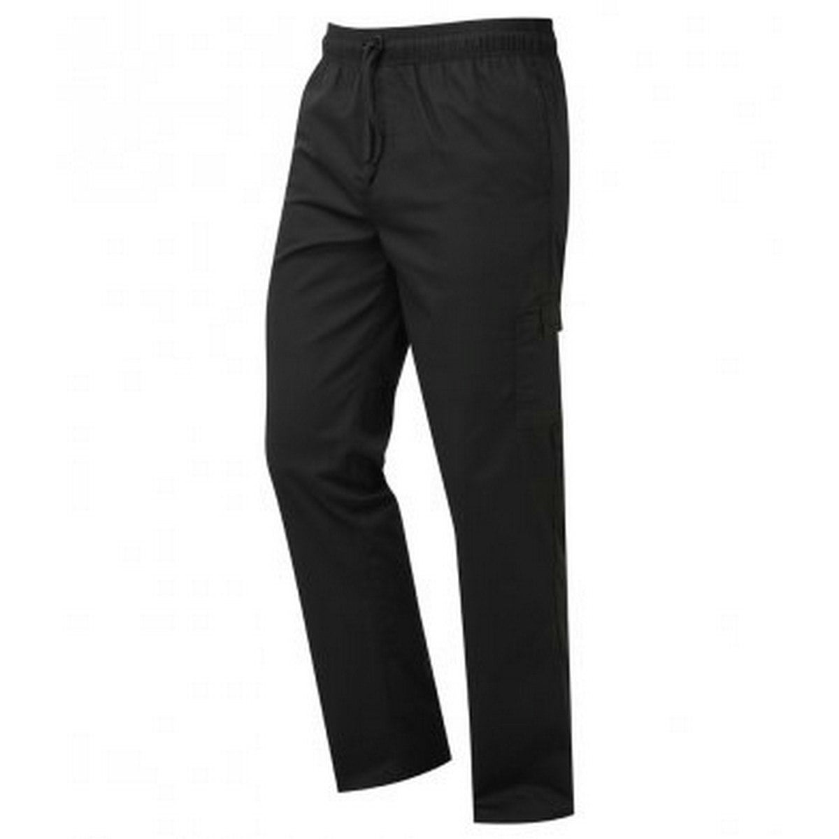Premier Unisex Black Adult Essential Chef Trousers - 5XL
