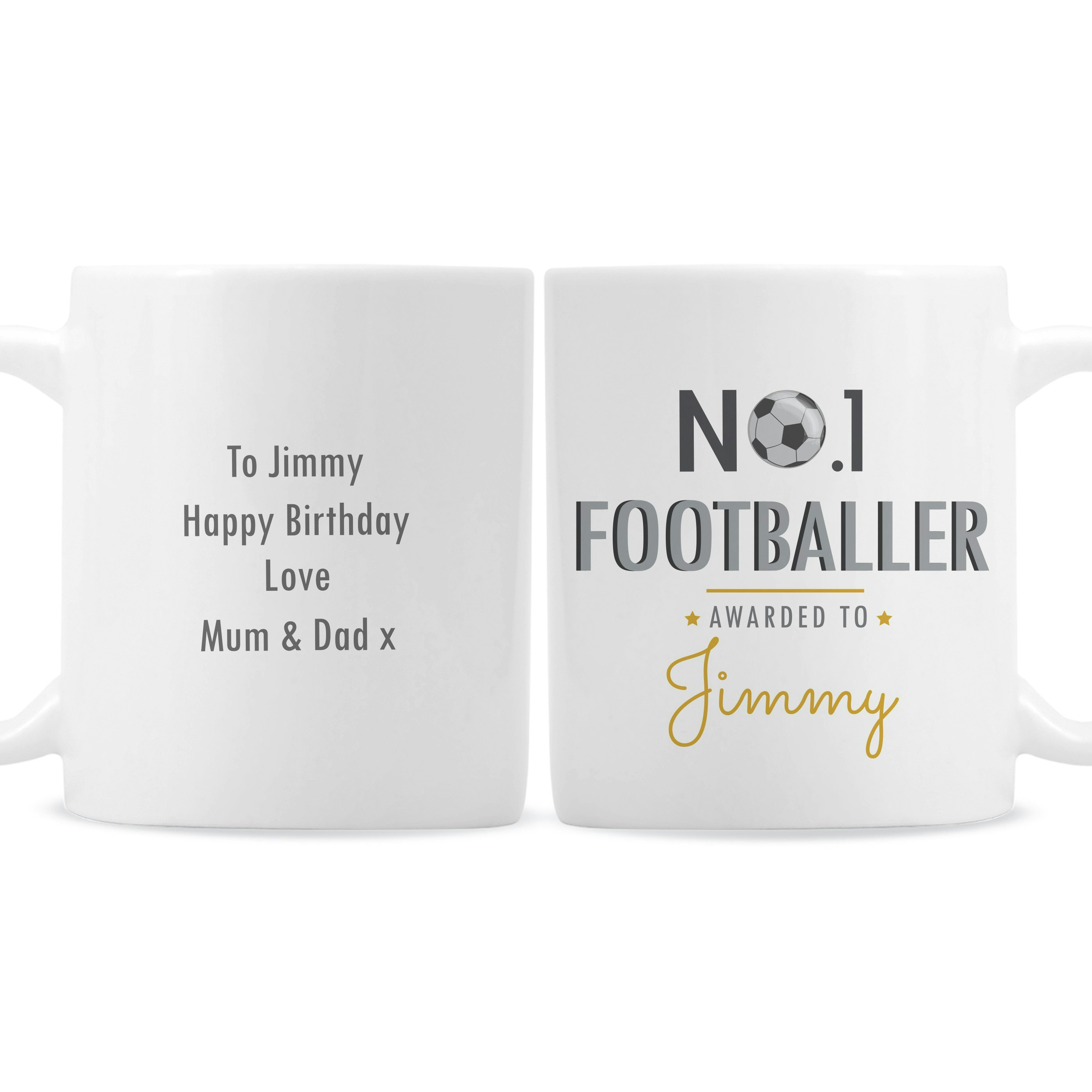 Rackhams Personalised No.1 Footballer Mug