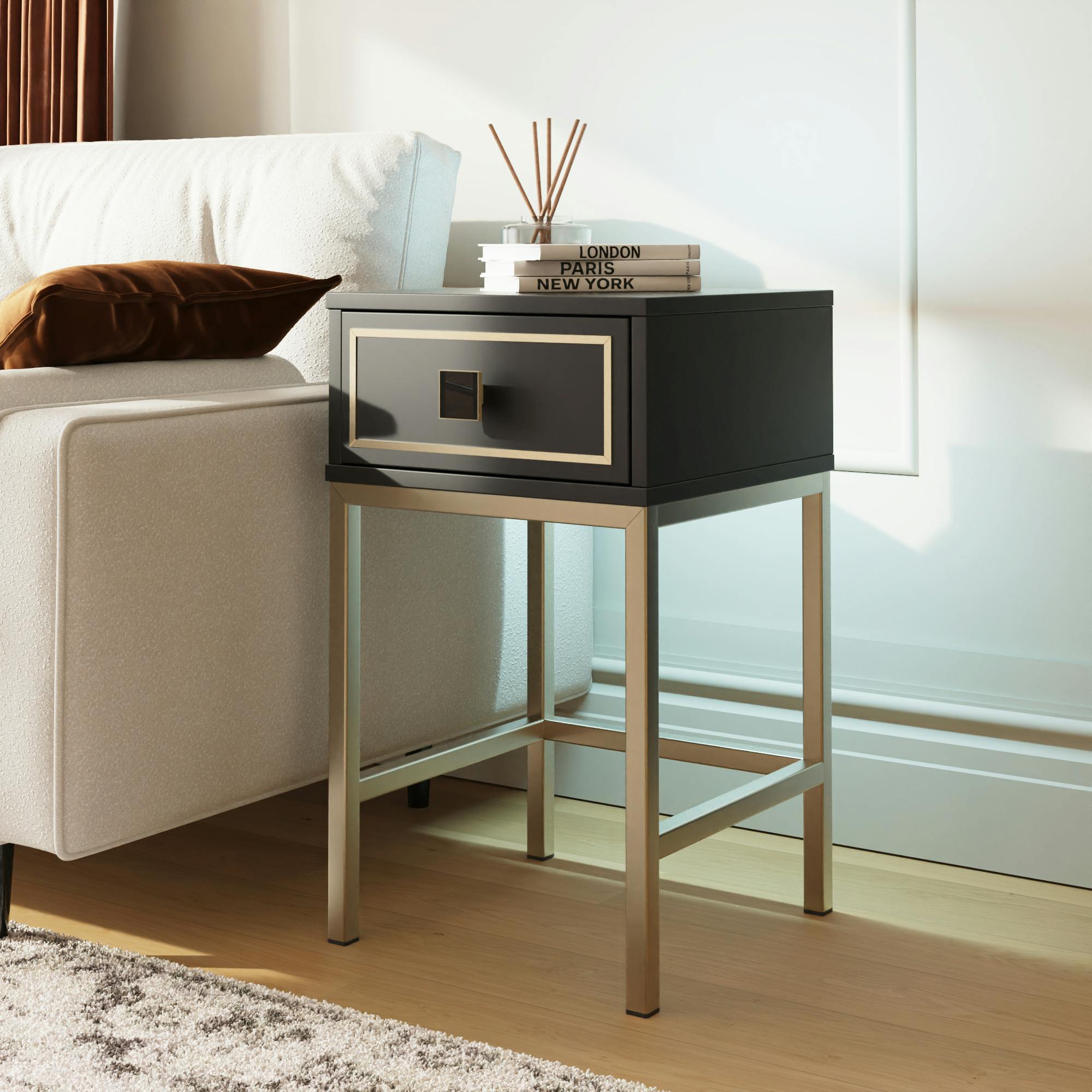 Rackhams Black Mia Side Table