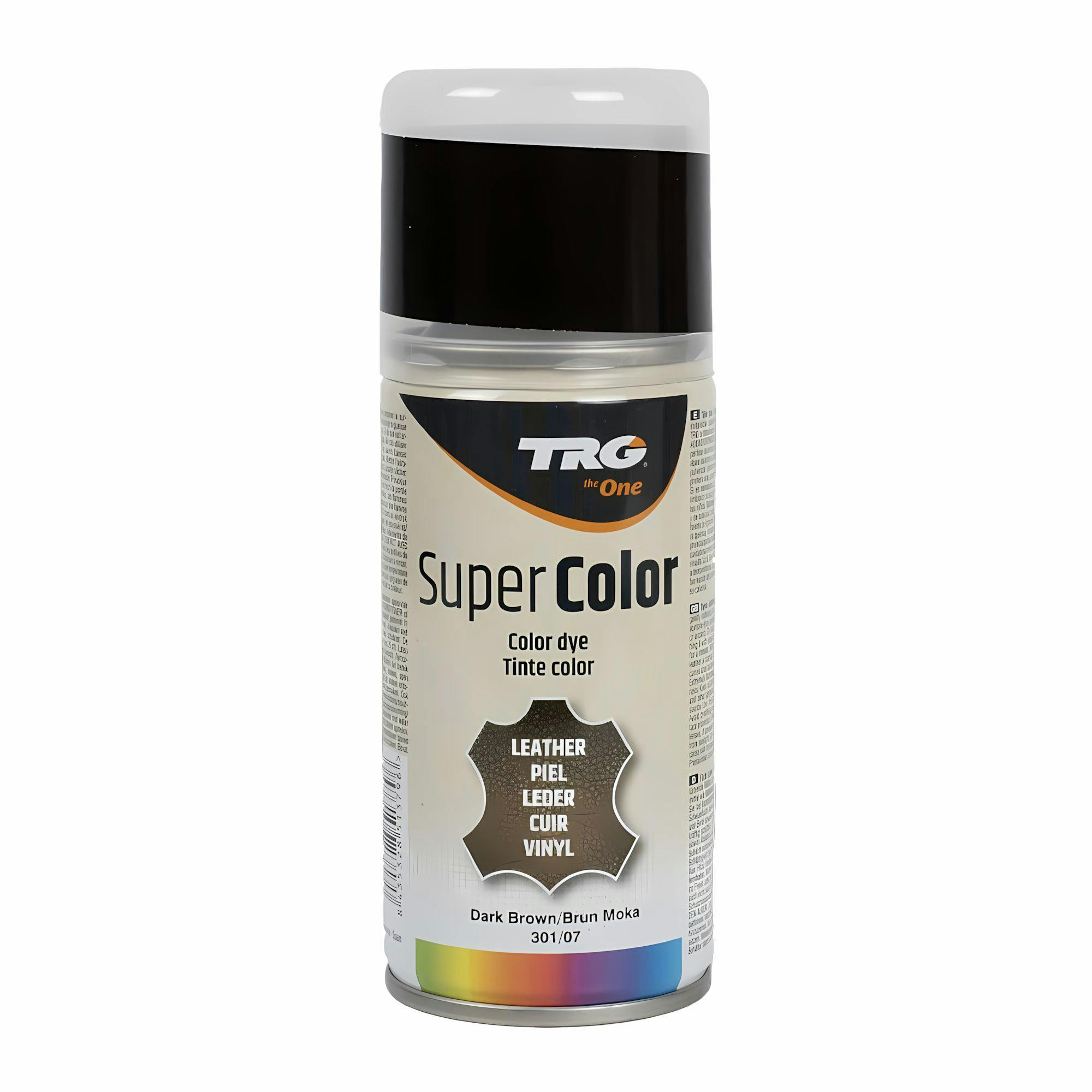 Rackhams Dark/Brown Super Colour Aerosol Paint - Leather And Vinyl Recolouring 150Ml