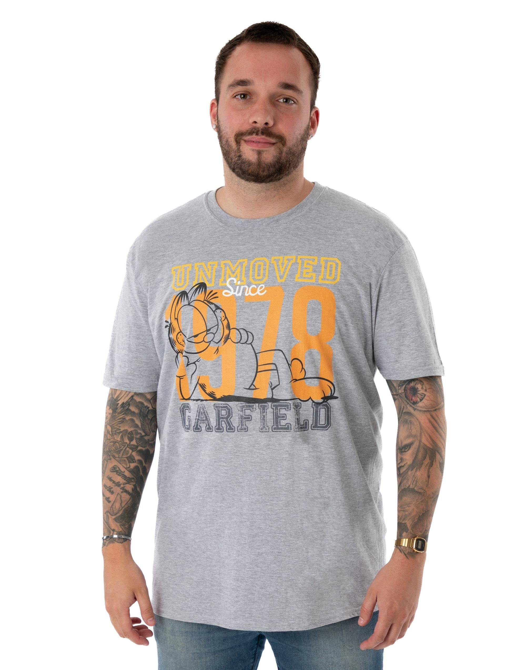Vanilla Underground Men's Grey Garfield 1978 Short Sleeved T-Shirt - XX-Large