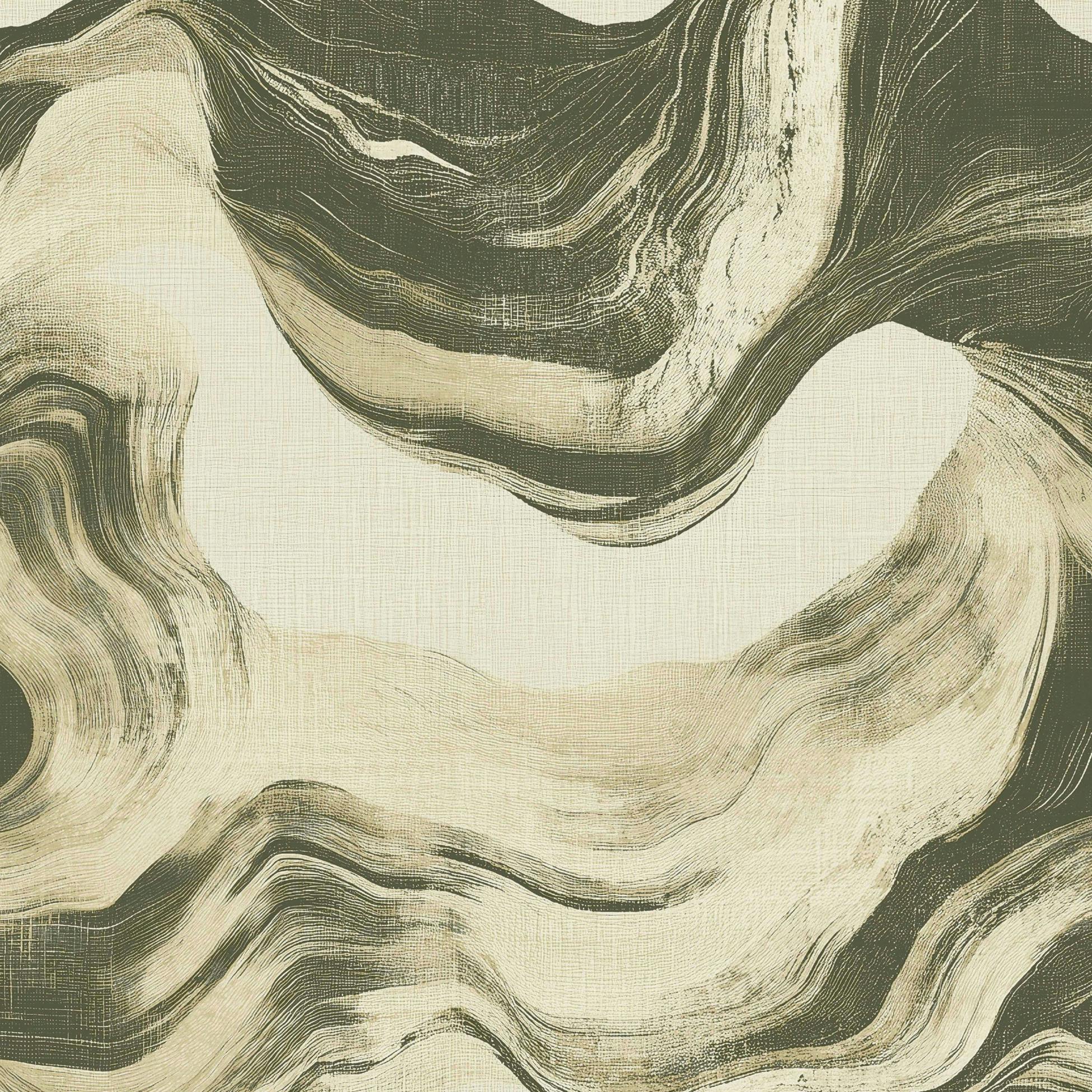Grandeco Bayda Geo Paint Effect Textured Wallpaper - Green - Image 3