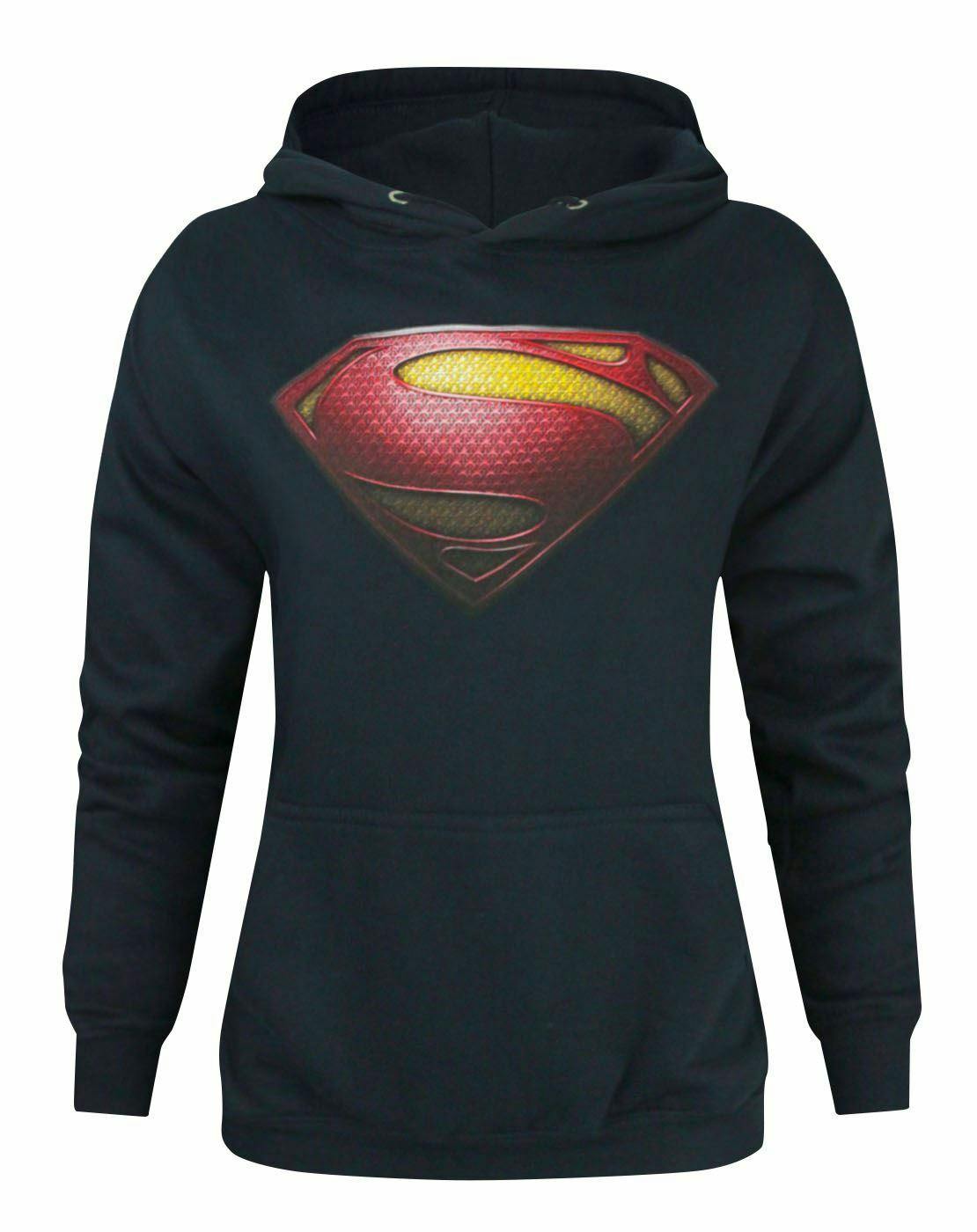 Vanilla Underground Women's Blue Dc Comics Superman Hoodie - Large