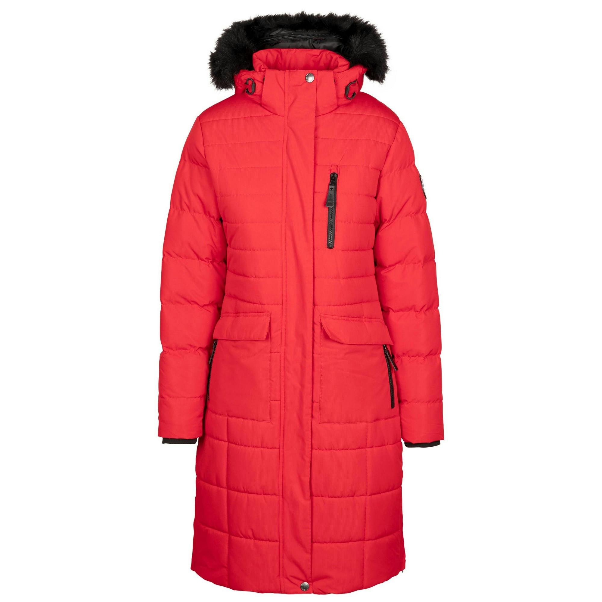 Trespass Women's Red Sasha Padded Jacket - Xl - 100% Polyester