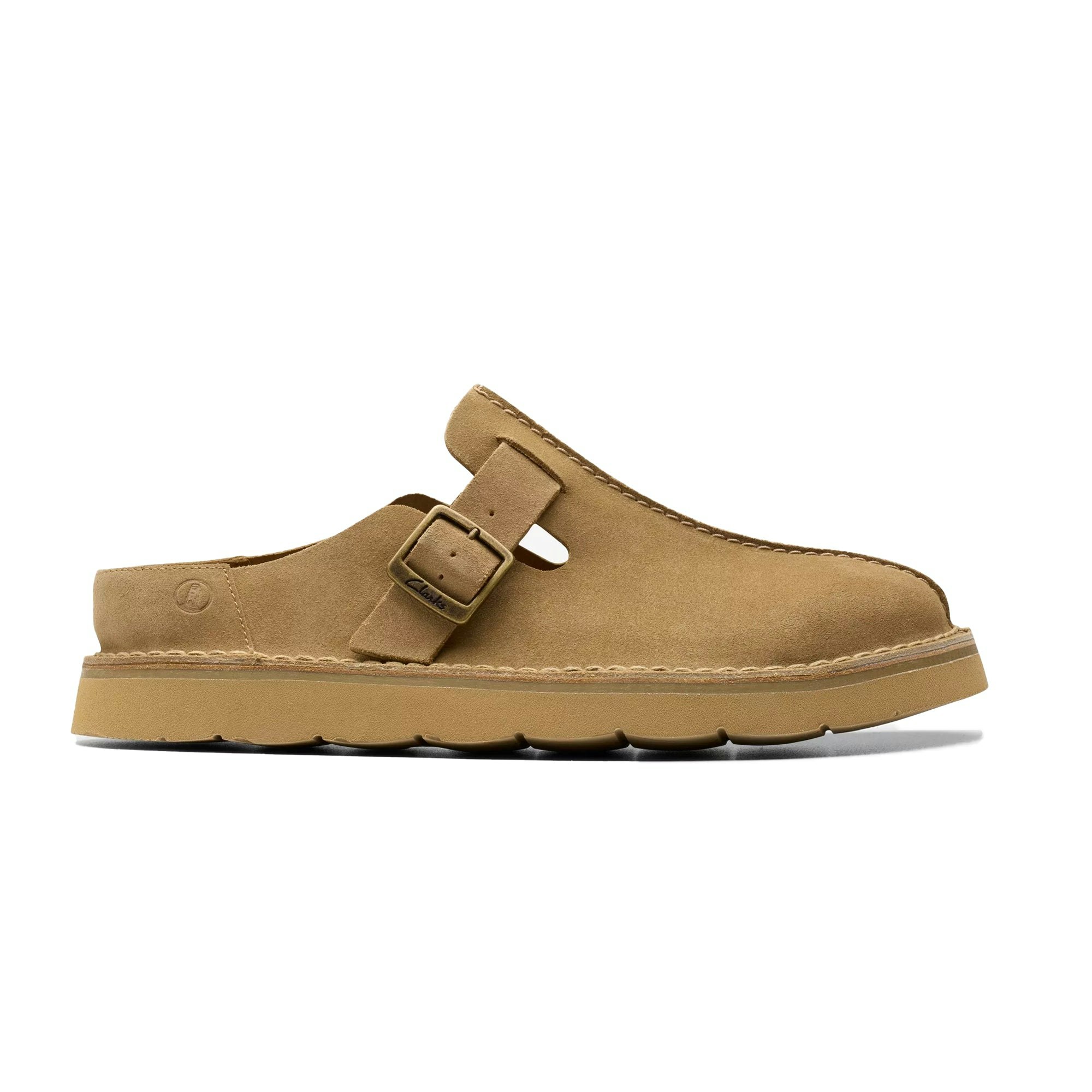 Clarks Originals Dark Solsbury Suede Mule Sand - Uk Size 10
