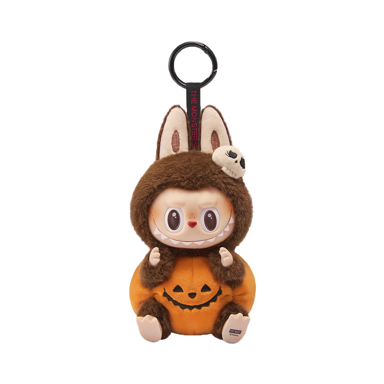 Pop Mart Happy Halloween Party Series - Labubu Sitting Pumpkin Vinyl Plush Pendant - Single Box - Image 2