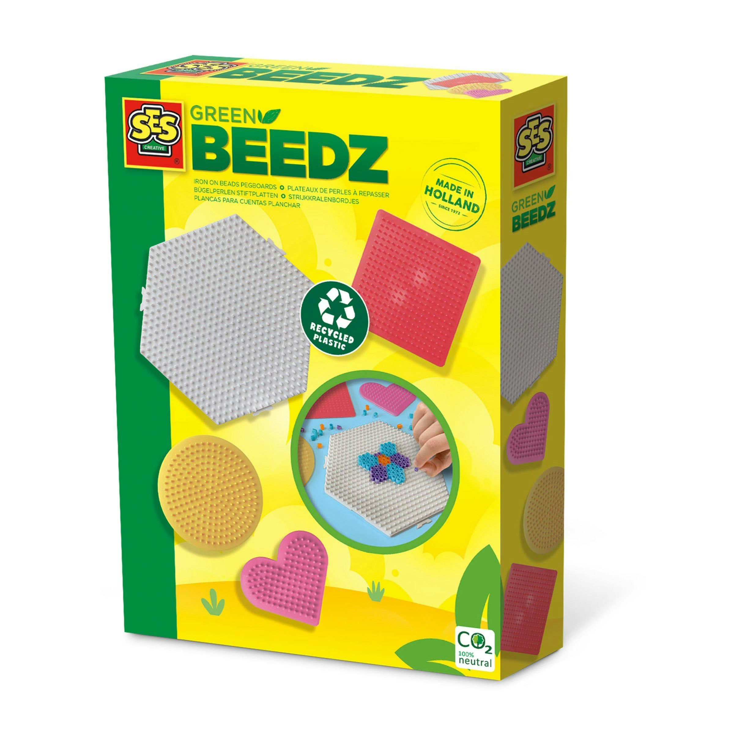 Ses Creative Green Beedz - Pegboards 4X