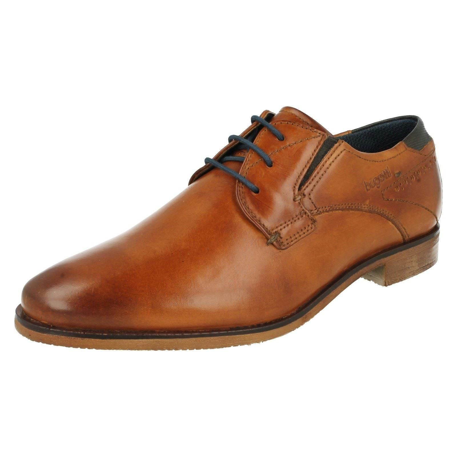 Bugatti Men's Lace Up Formal Shoes - Cognac - Uk 9
