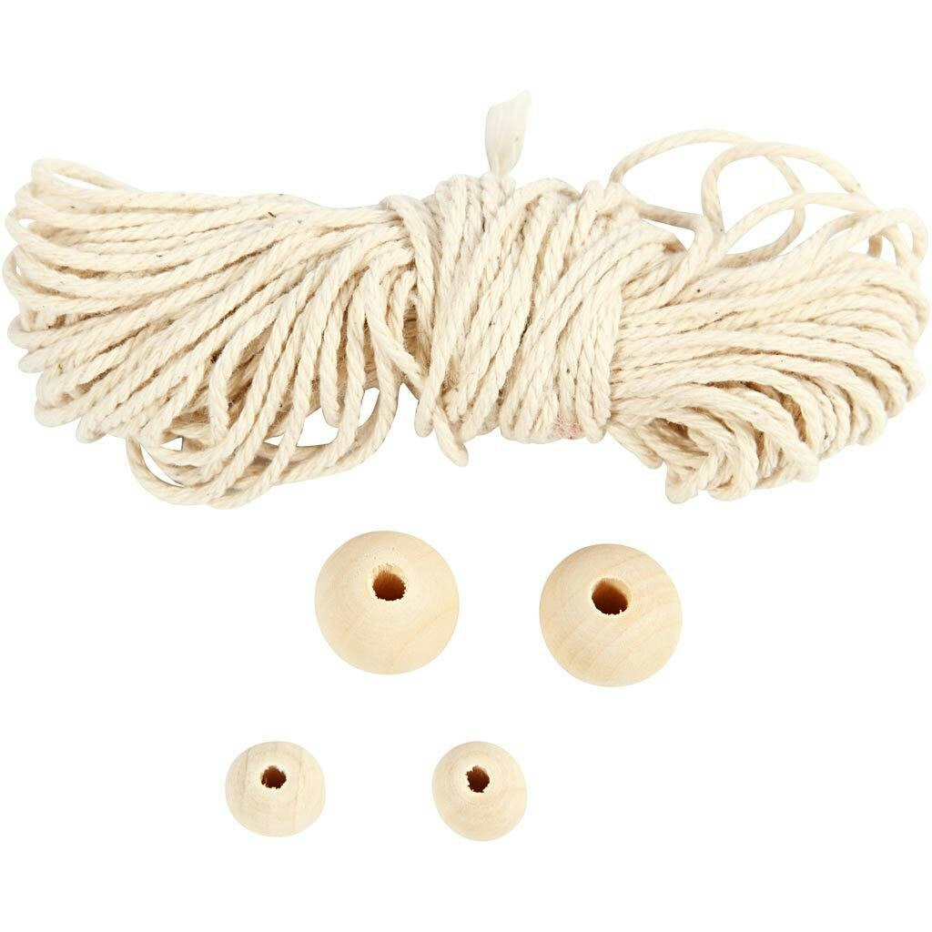 Rackhams White Christmas Snowflake Decoration - Macrame Craft Kit