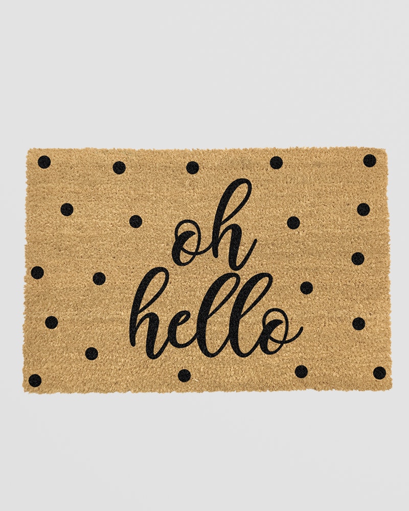 Rackhams Light Oh Hello Doormat