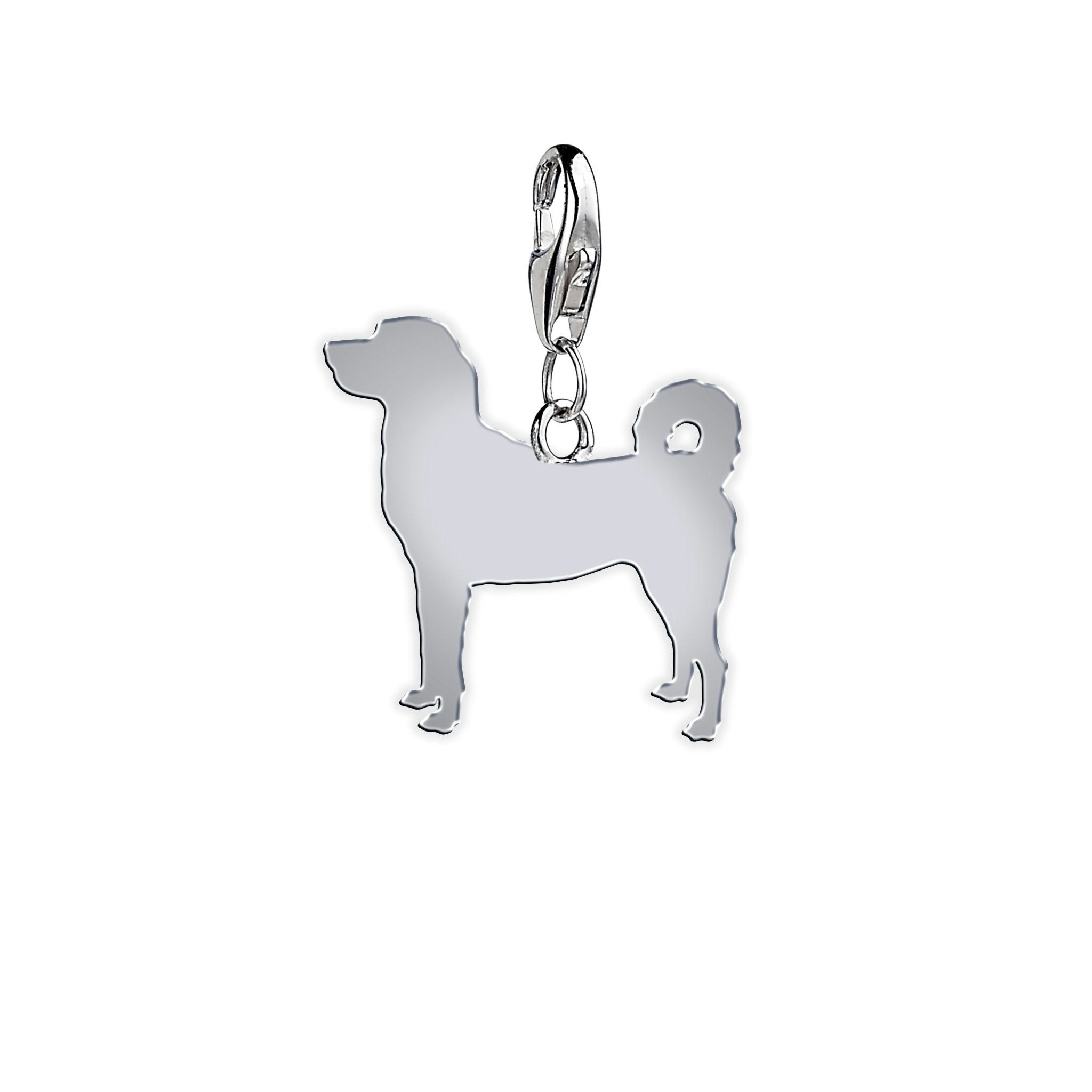 Mylee London Silver Turkish Kangal Dog Silhouette Charm - Yes - Clip On Charm