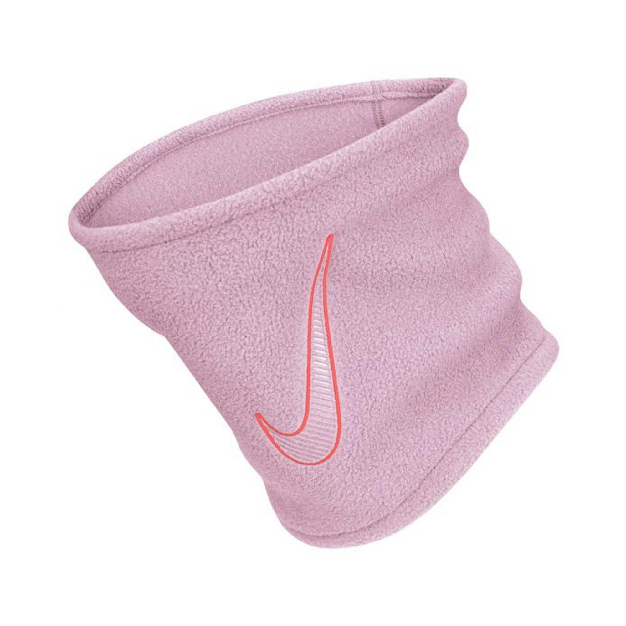 Nike Pink Fleece Neck Warmer - Soft /Bright Crimson - One Size - Soft /Bright Crimson - 96% Polyester/2% Spandex/2% Rubber
