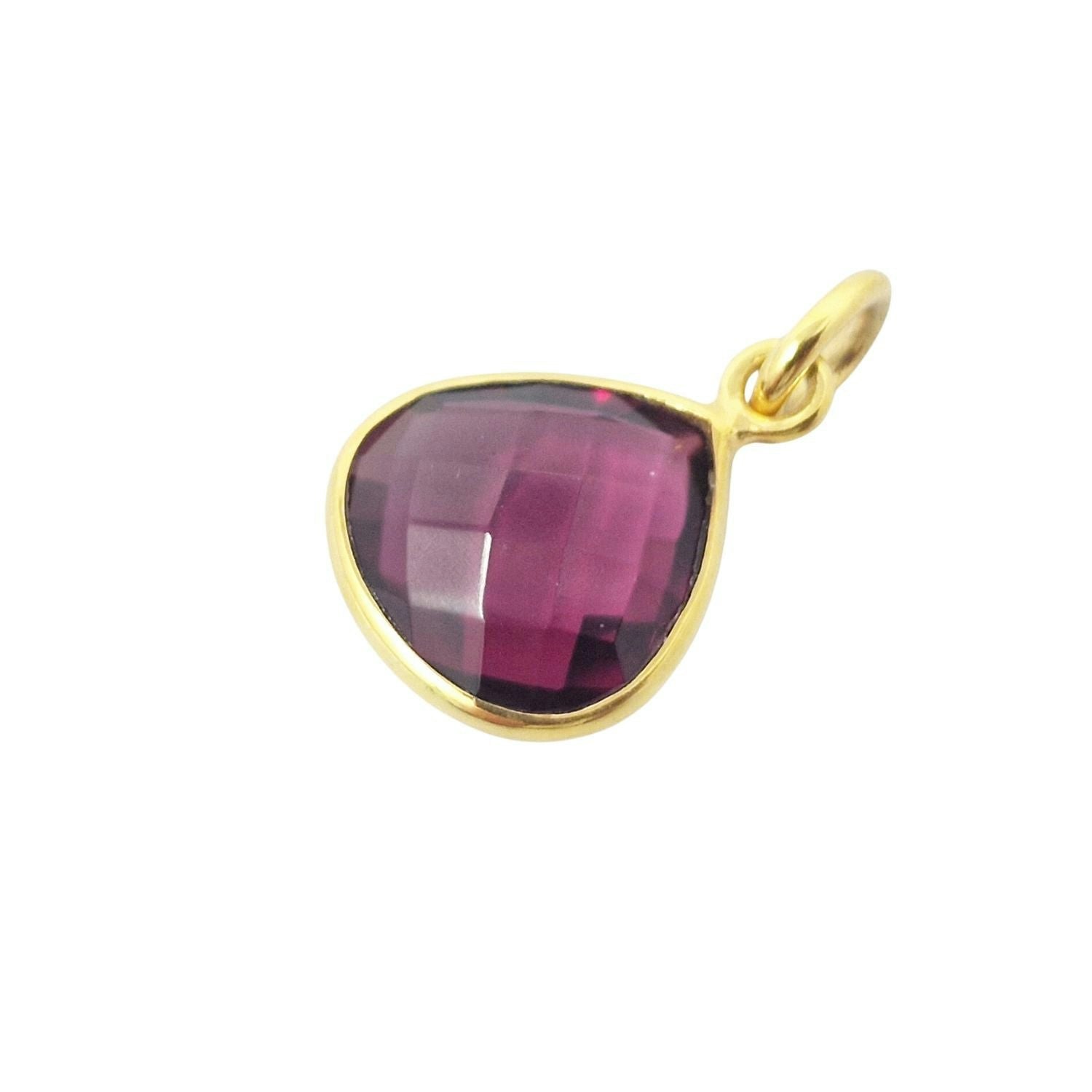 Harfi Pink/Gold Tourmaline October Birthstone Plated Pendant