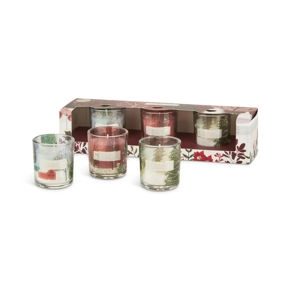 Heart & Home Orange Mini Candle Collection - Gift Set
