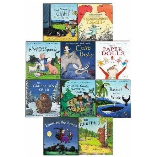 Macmillan Julia Donaldson Picture Book Collection - 10 Books Set The Gruffalo, Cave Baby, Room On The Broom